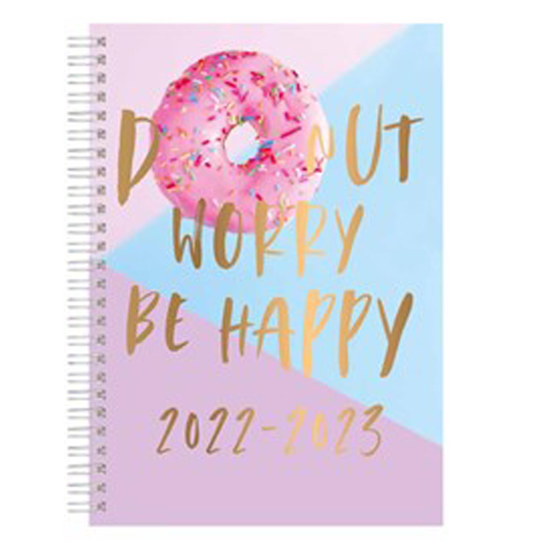 2022 - 2023 Academic A5 Week To View Hardback Student Diary 3095 - Donut