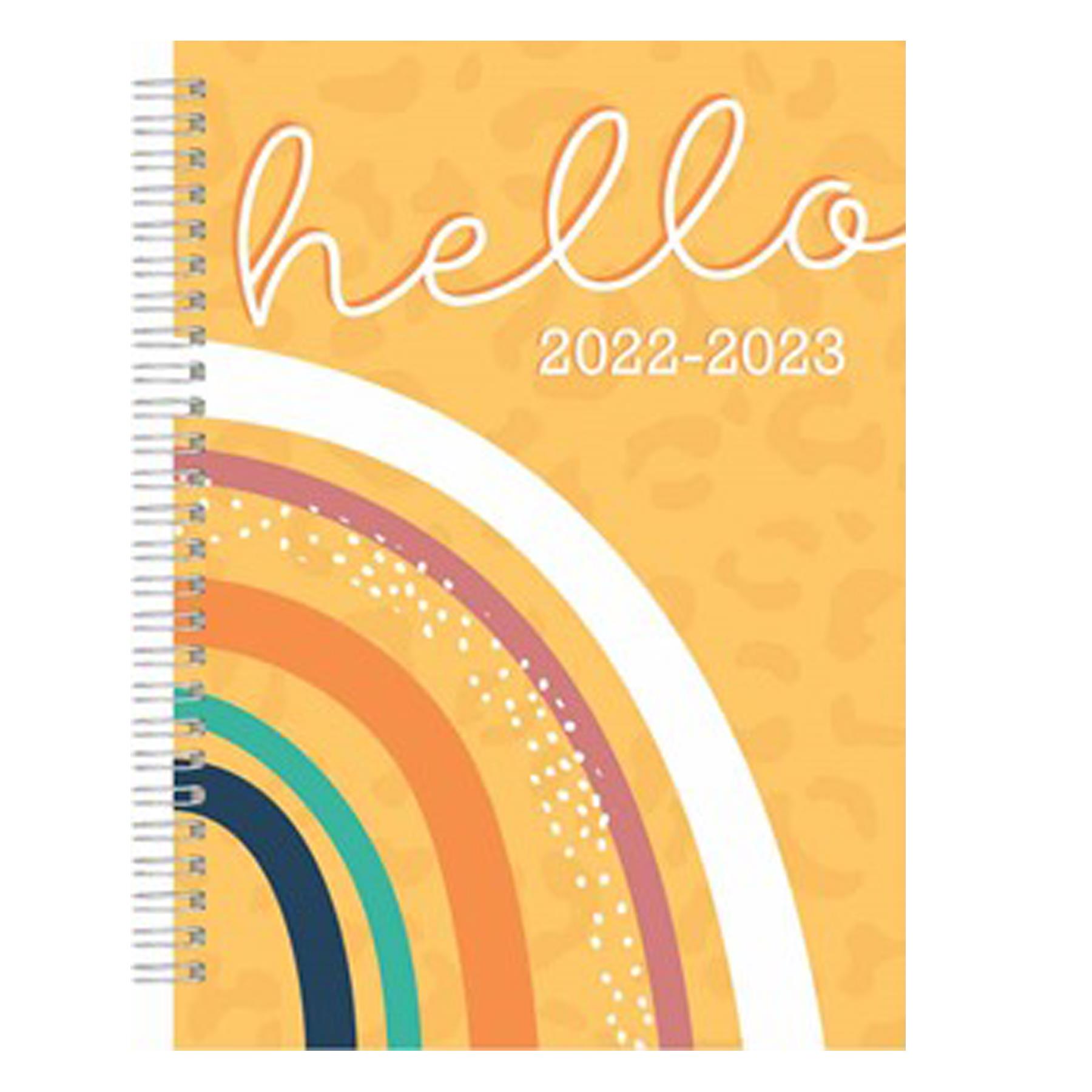 2022 - 2023 Academic PVC Cover Week To View Student A5 Diary 3899 - Hello