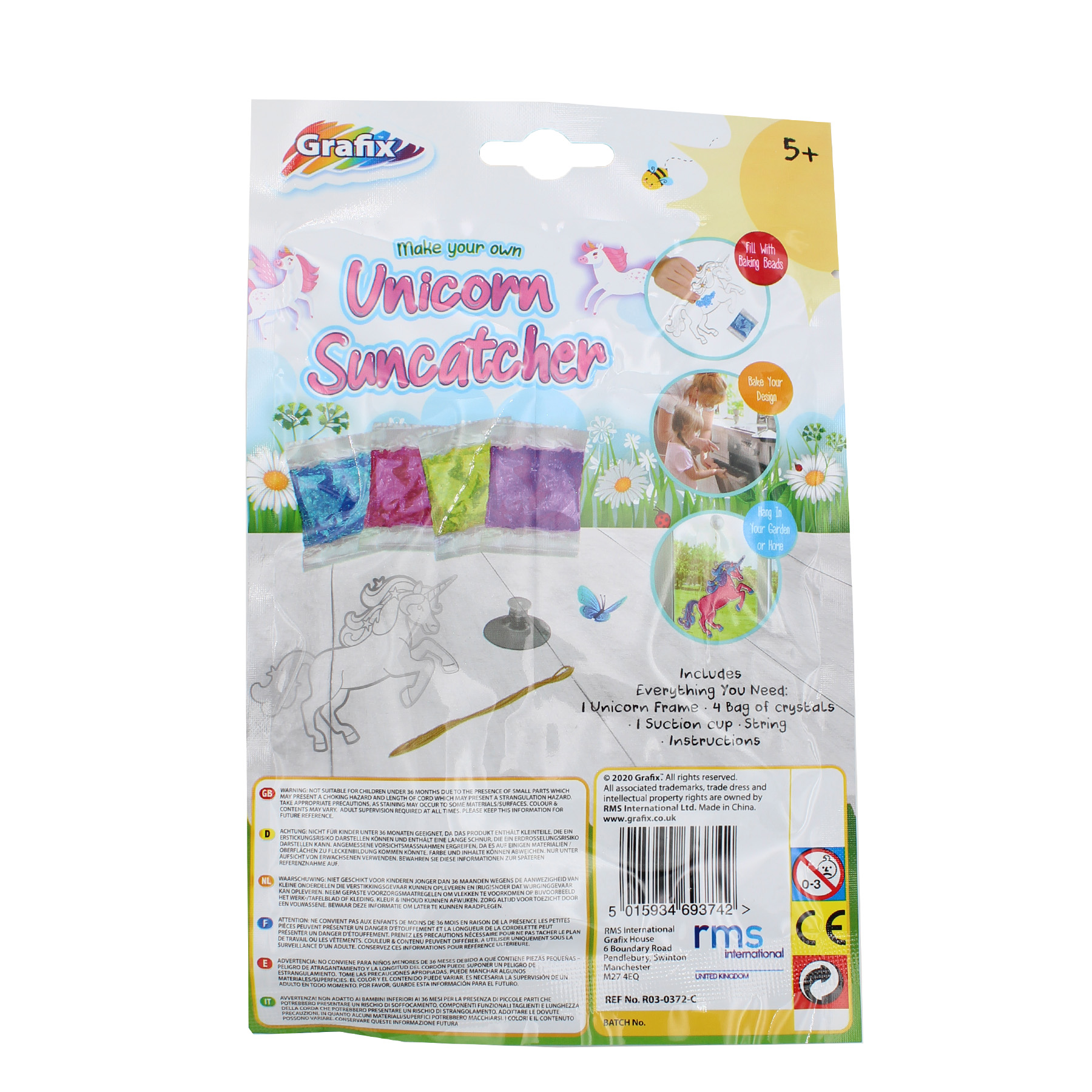 Make Your Own Suncatcher - Children's Art / Craft - Unicorn Design