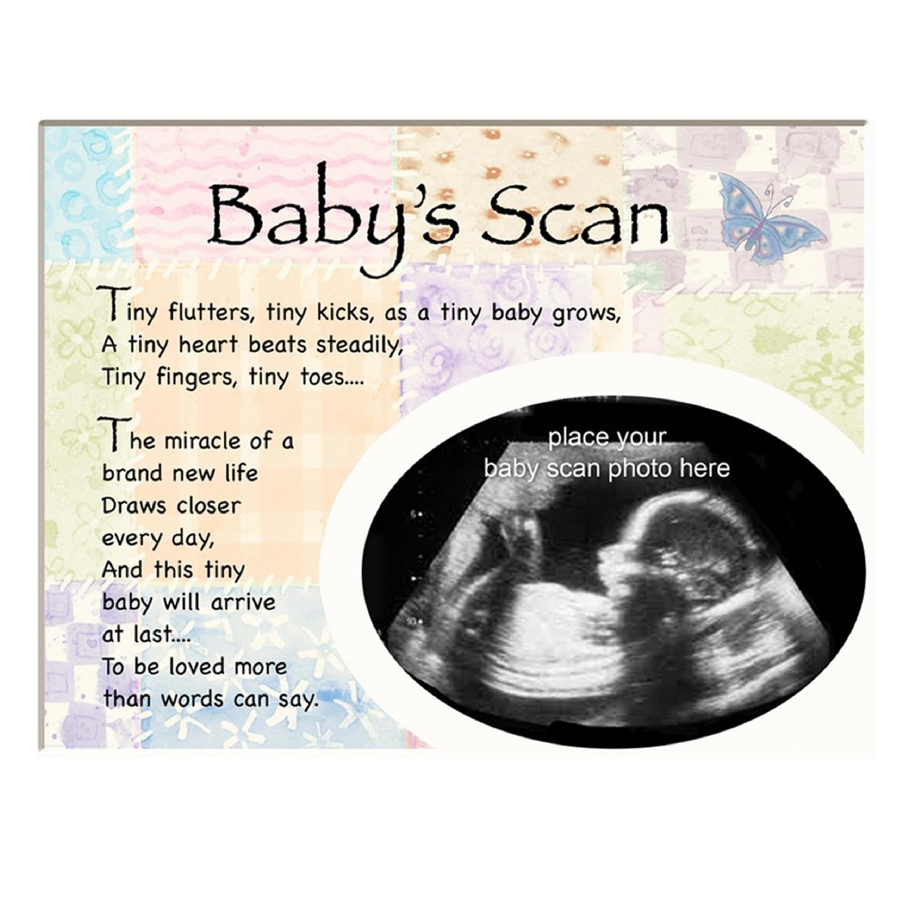 Baby's Scan Photo Mount - 25cm x 20cm