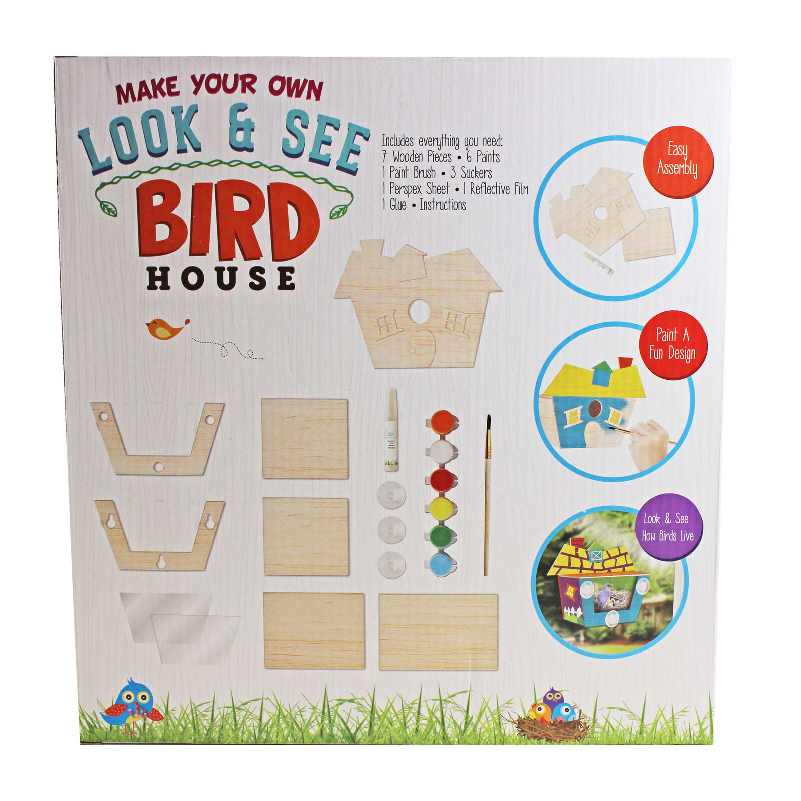 Grafix Make your Own Look and See Birdhouse Activity Kit - Age 5+