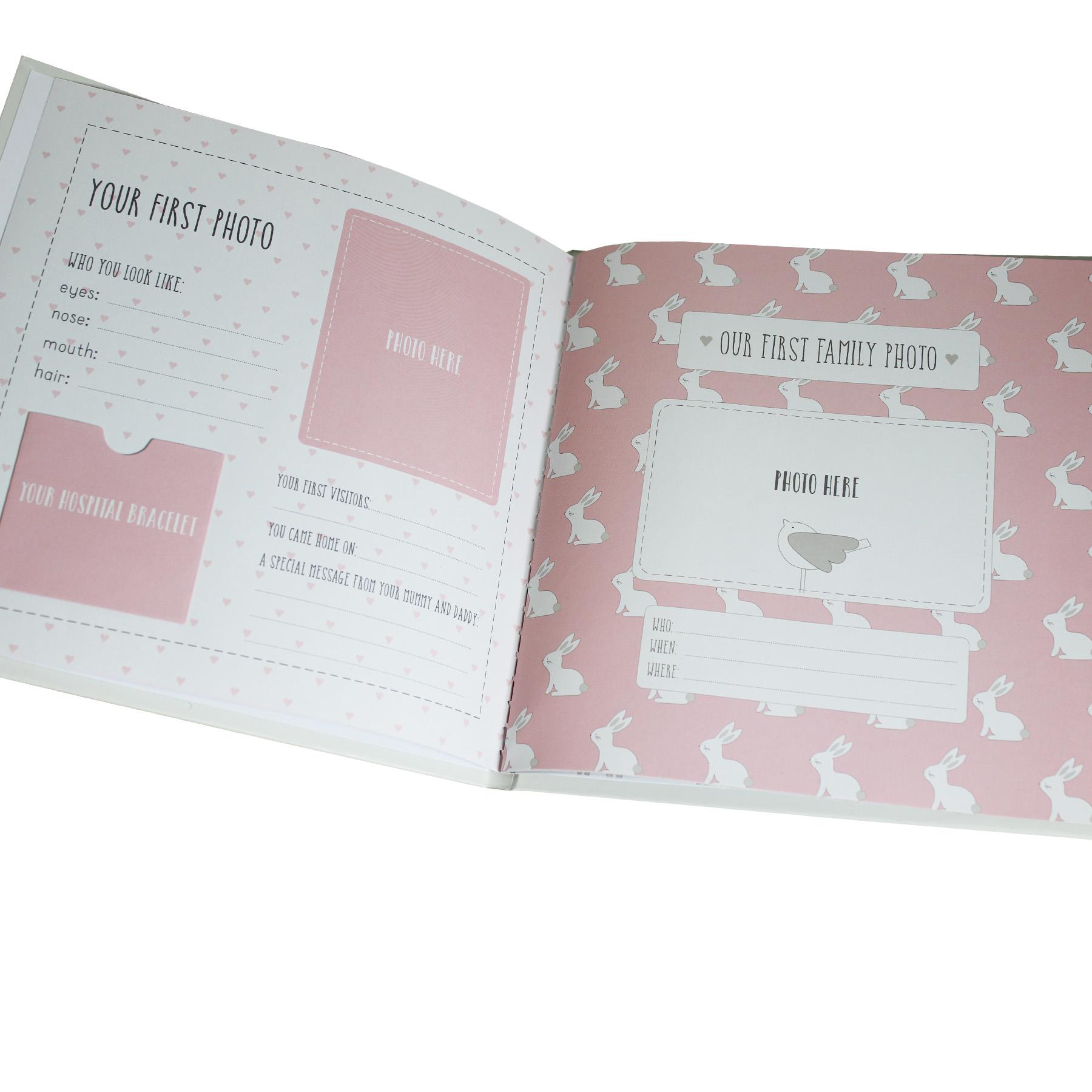 My First Year Record Book Petit Cheri Collection Gift - Pink Baby Girl