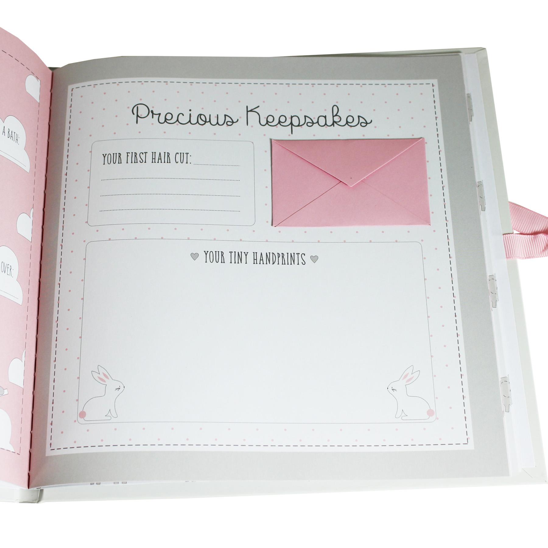 My First Year Record Book Petit Cheri Collection Gift - Pink Baby Girl