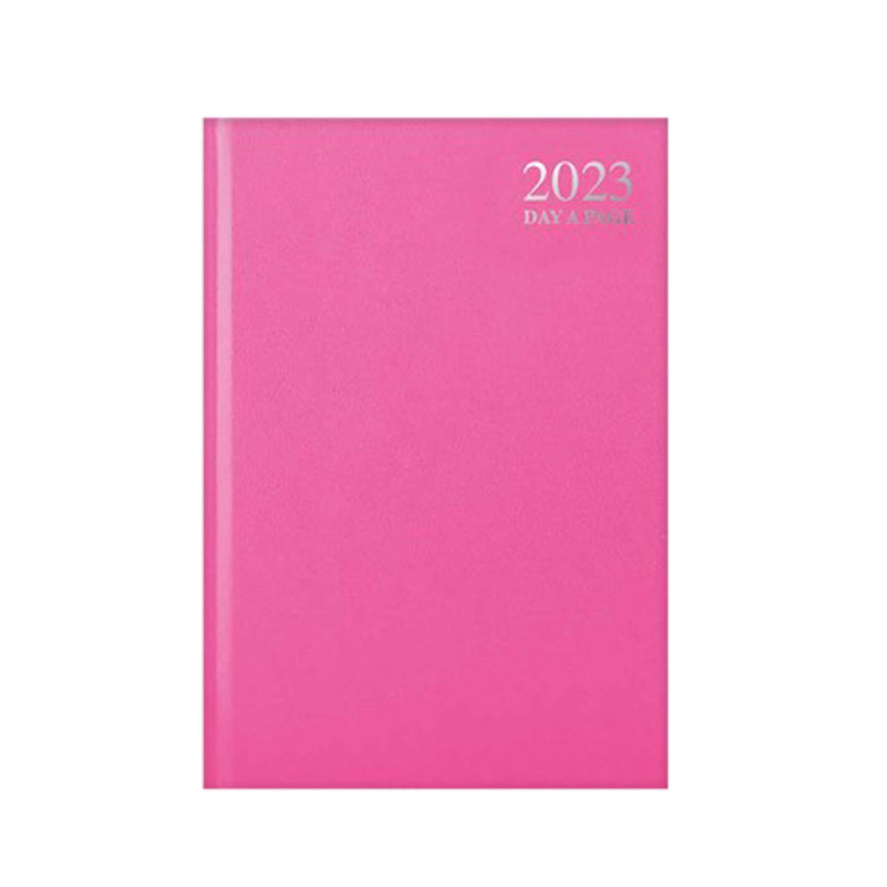 2023 A5 Hardback Day a Page Diary 3482 - Pink