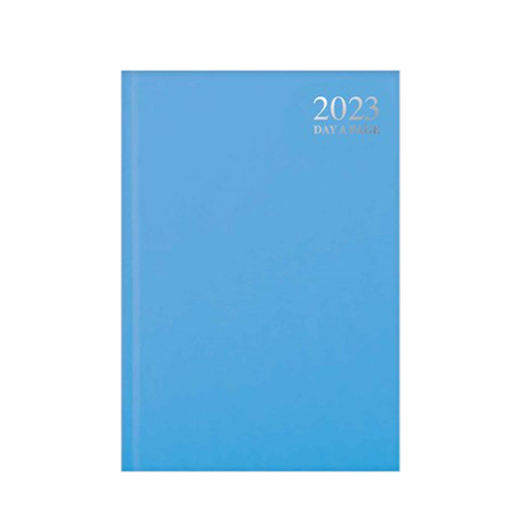 2023 A5 Hardback Day a Page Diary 3482 - Turquoise
