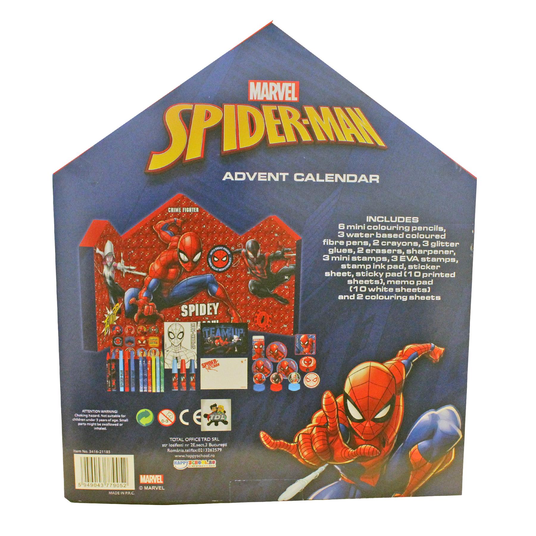 Spiderman Creative Advent Calendar Arts and Crafts Countdown to Christmas