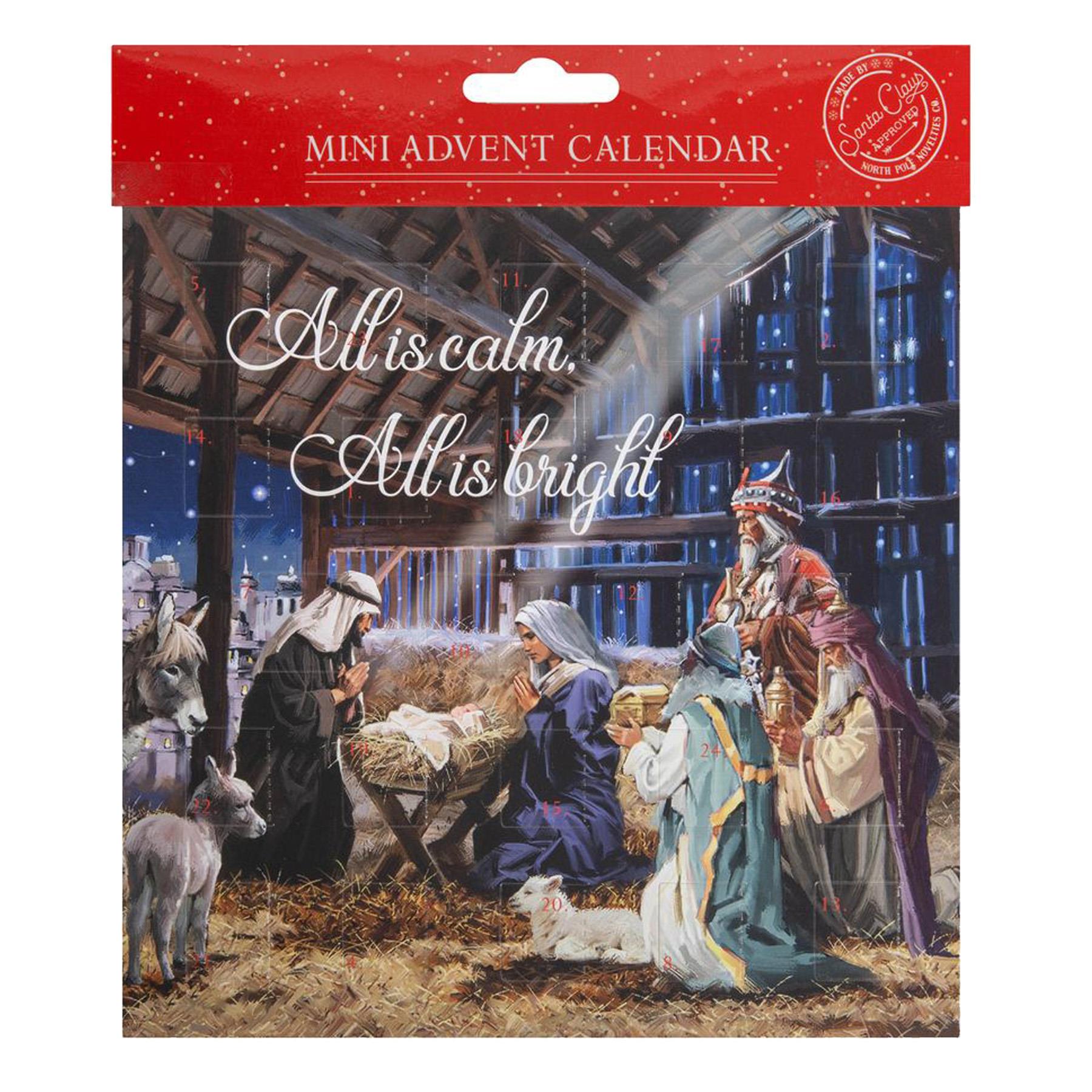 Christmas Countdown Advent Calendar - 24 Windows - XM8236 Nativity