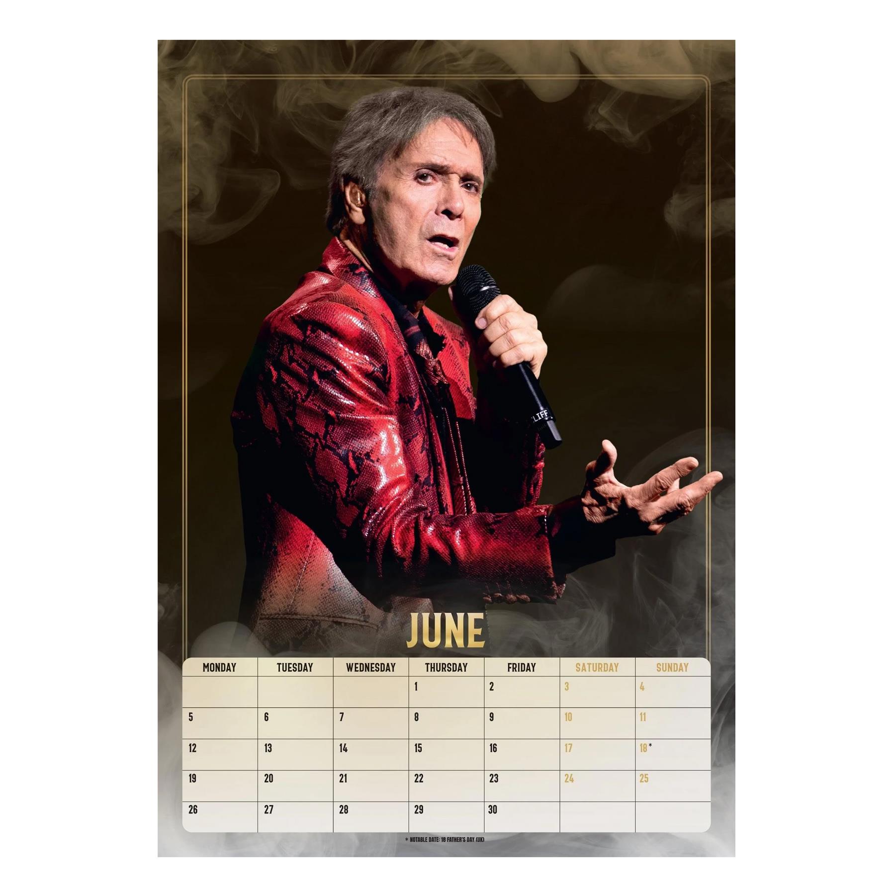 Cliff Richard 2023 Calendar A3 Official Licensed 42x29.5cm