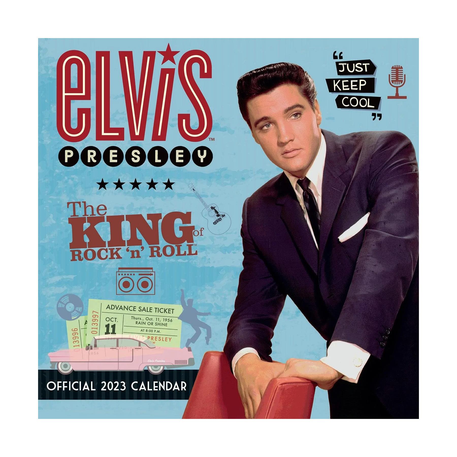Elvis 2023 Calendar Square Official Licensed 30.5x30.5cm