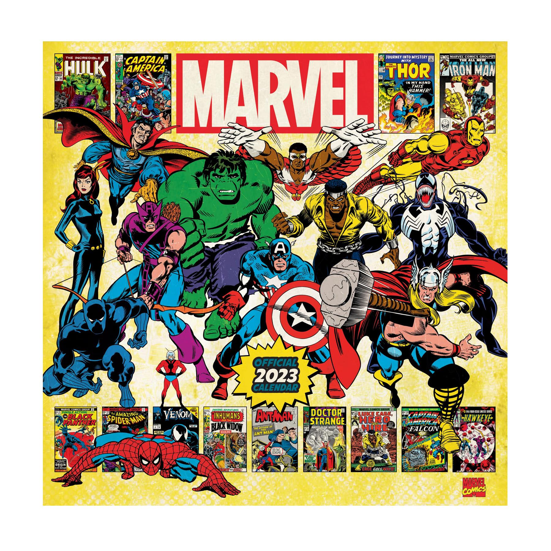 Marvel 2023 Calendar Square Official Licensed 30.5x30.5cm