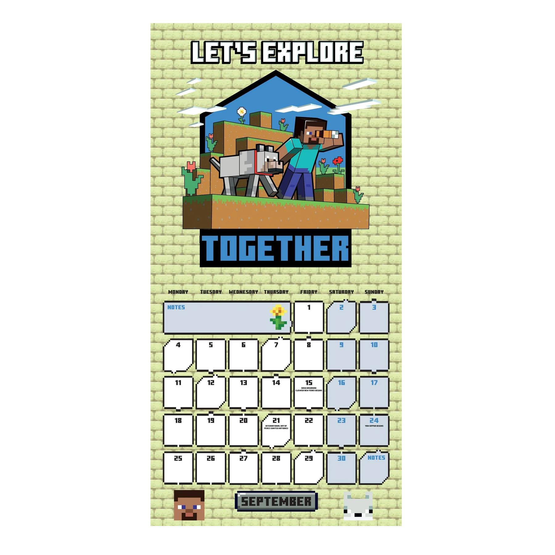 Minecraft 2023 Calendar Square Official Licensed 30.5x30.5cm