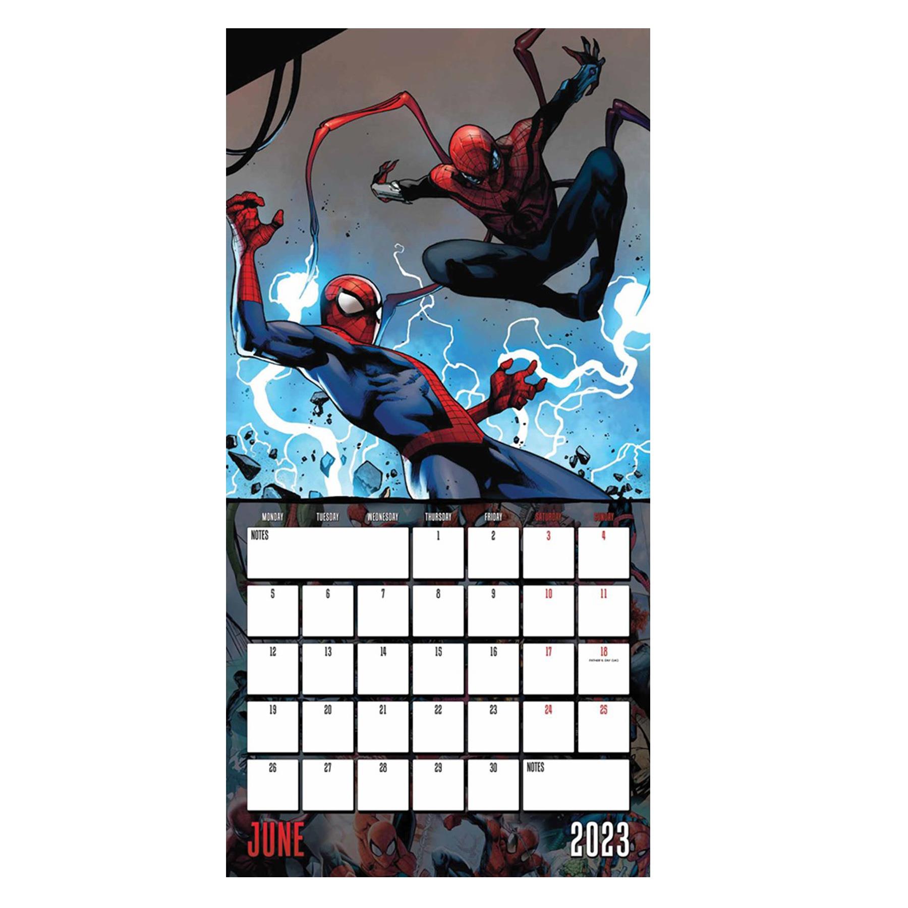 Spiderman 2023 Calendar Square Official Licensed 30.5x30.5cm