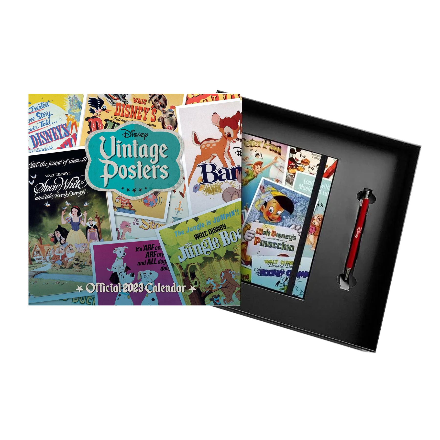 Disney 2023 Calendar Diary and Pen Official Licensed Gift Box Set