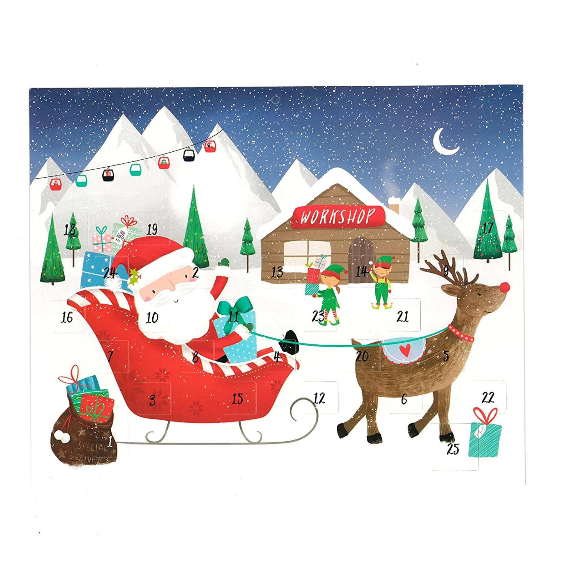 Christmas Advent Calendar - 24 Windows - XK0042 Santa's Workshop