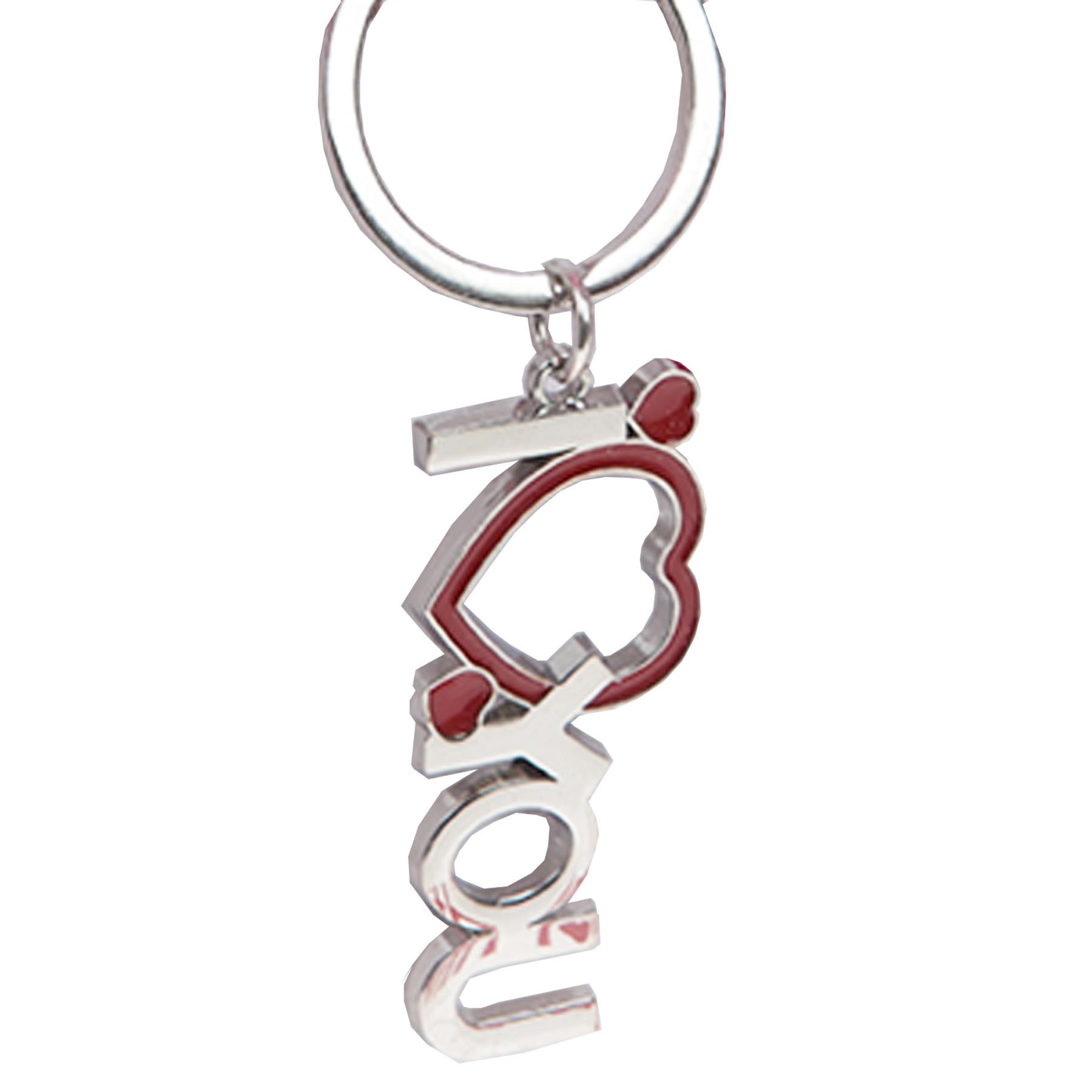 'I Love You' with Heart Key Ring - Valentine's Day / Birthday Gift