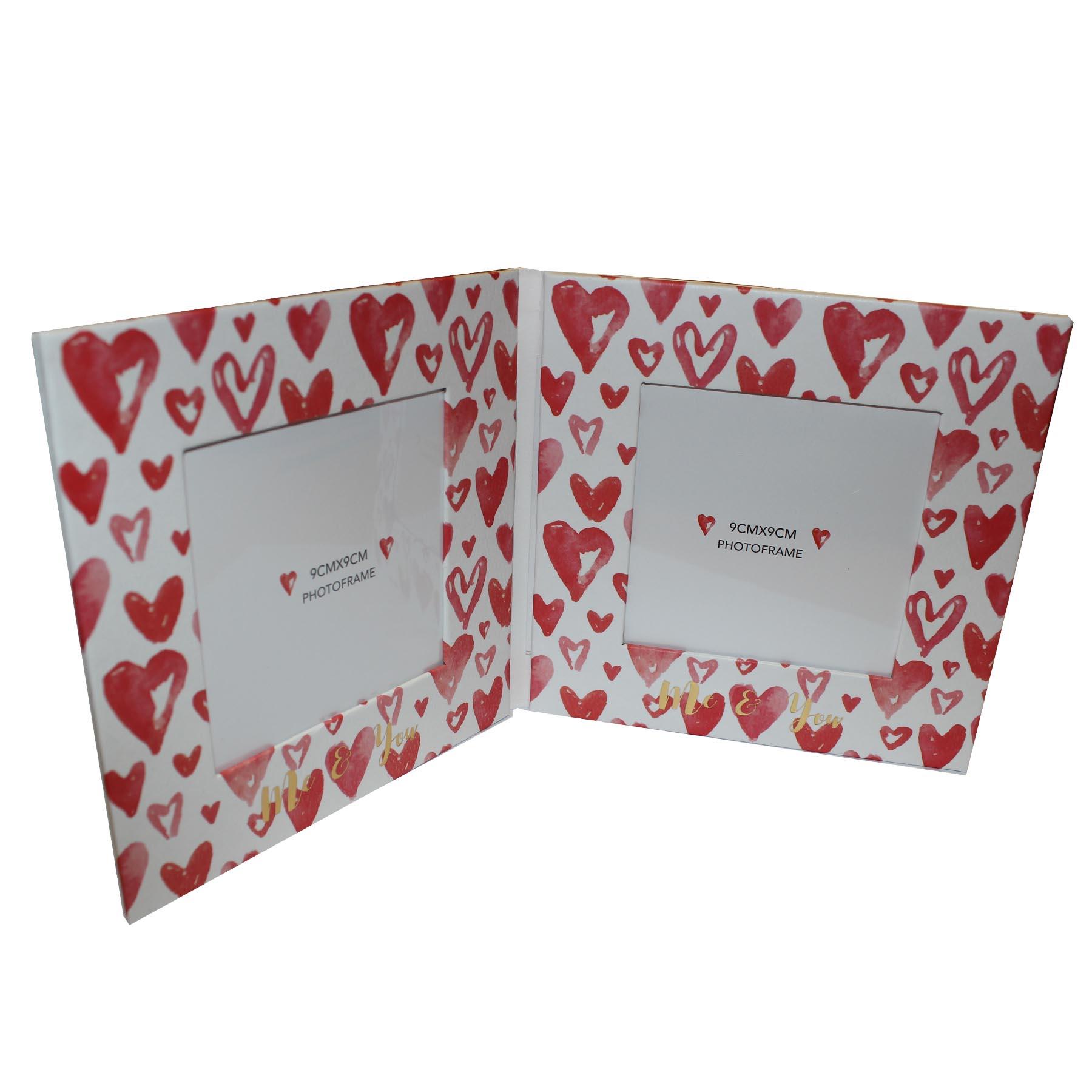 Valentine's Paperwrap Folding Double Frame - I Love Us