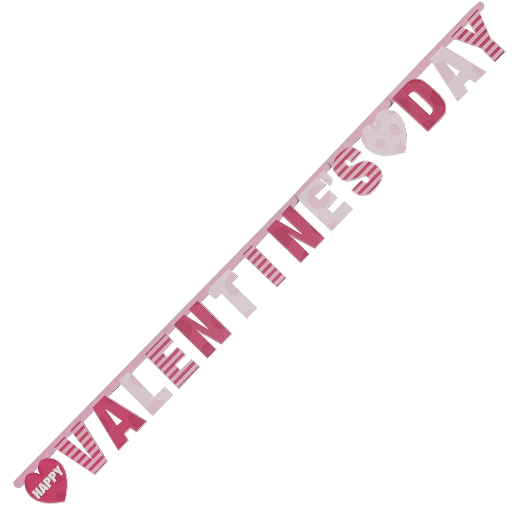Valentines Day Banner Decoration Pink 1.8M