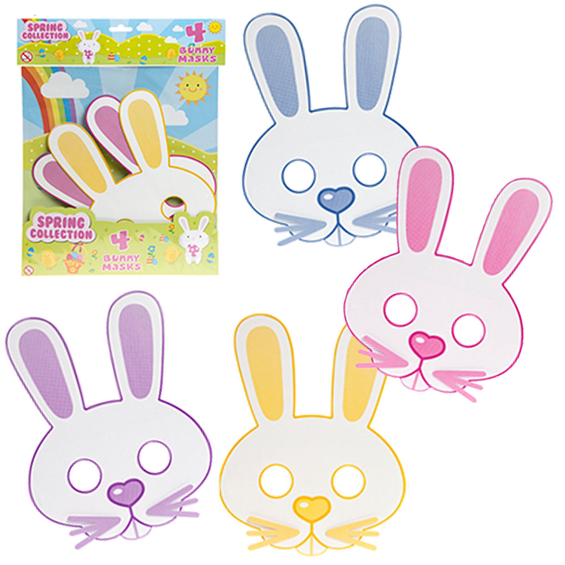 Easter Arts and Crafts Children Activities - 4 Pack Bunny Masks 736115