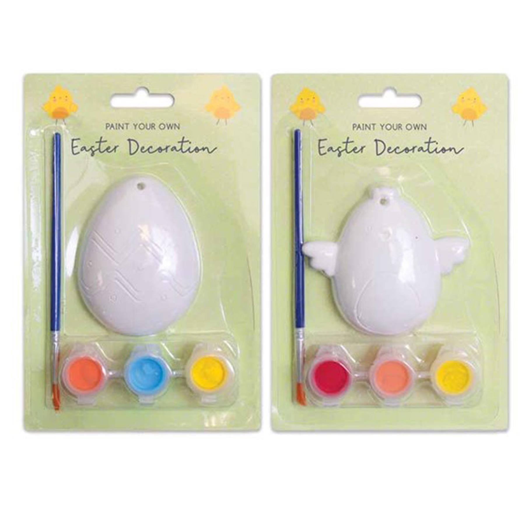 Easter Arts and Crafts Children Activities - Paint Your Own Egg / Chick Decoration