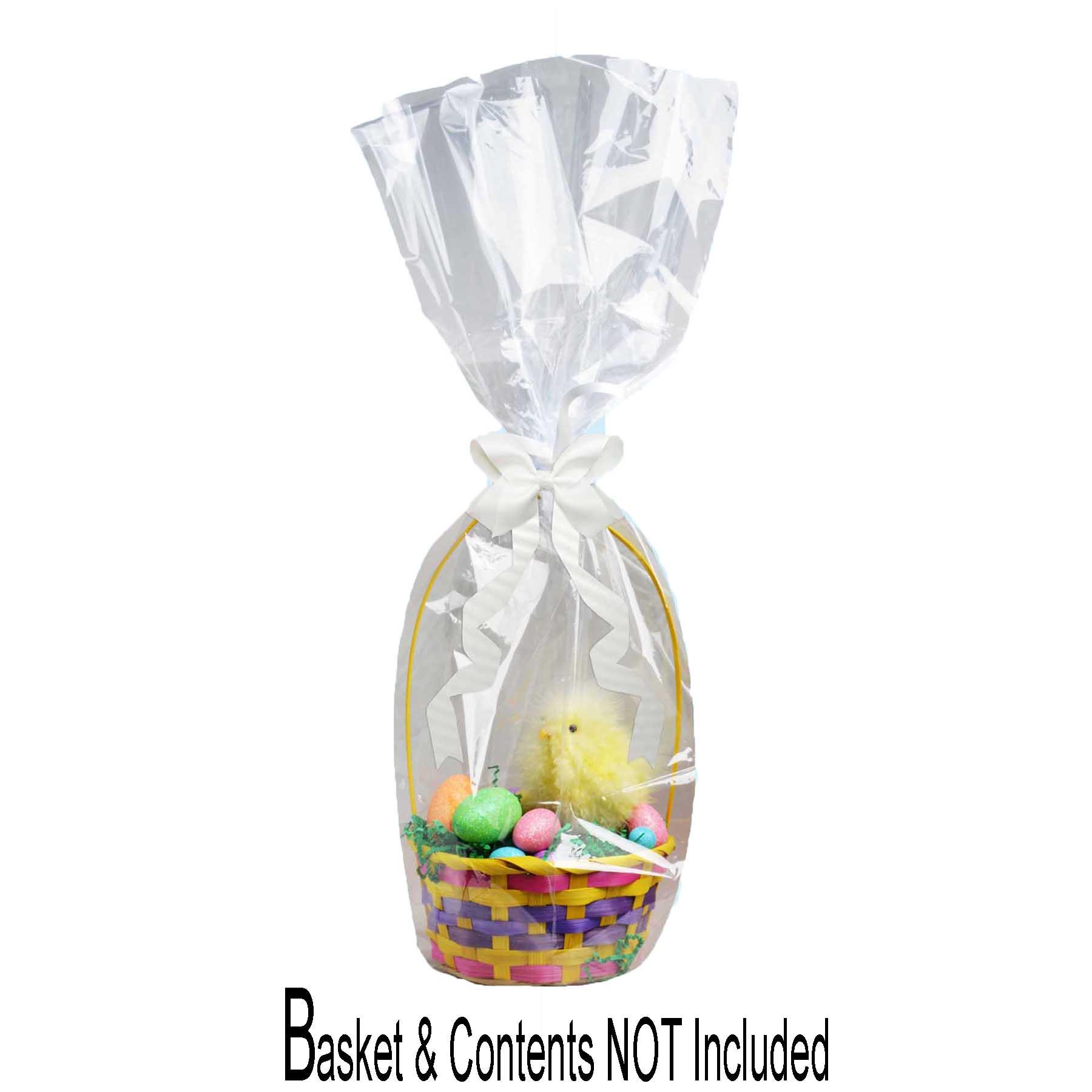 Easter Baskets, Buckets, Accessories - Gift Wrap - Basket Cellophane Wrap Set