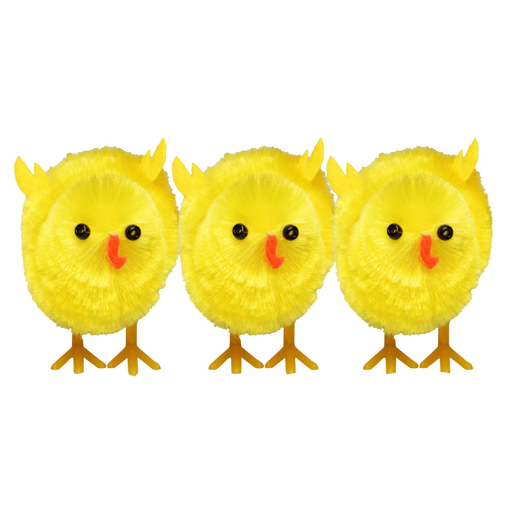 Easter Decorations, Bonnet Making, Arts and Crafts - 3 Pack 5cm Chicks