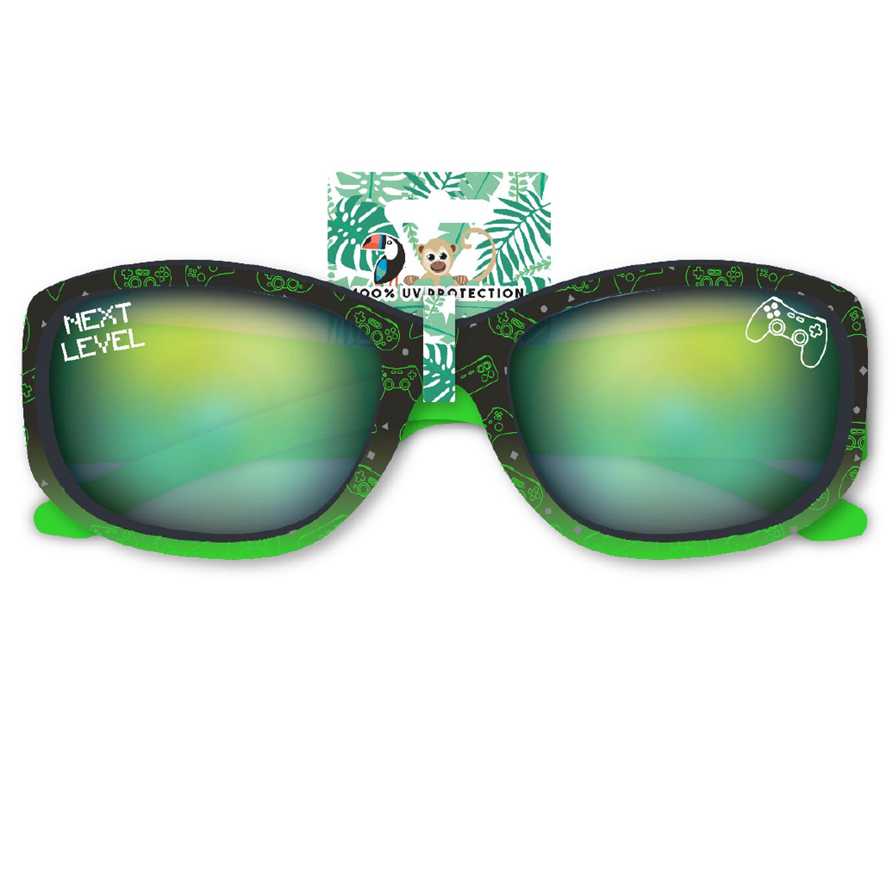 Children's Sunglasses 100% UV protection for Summer Holiday - Black Gamer PRK175