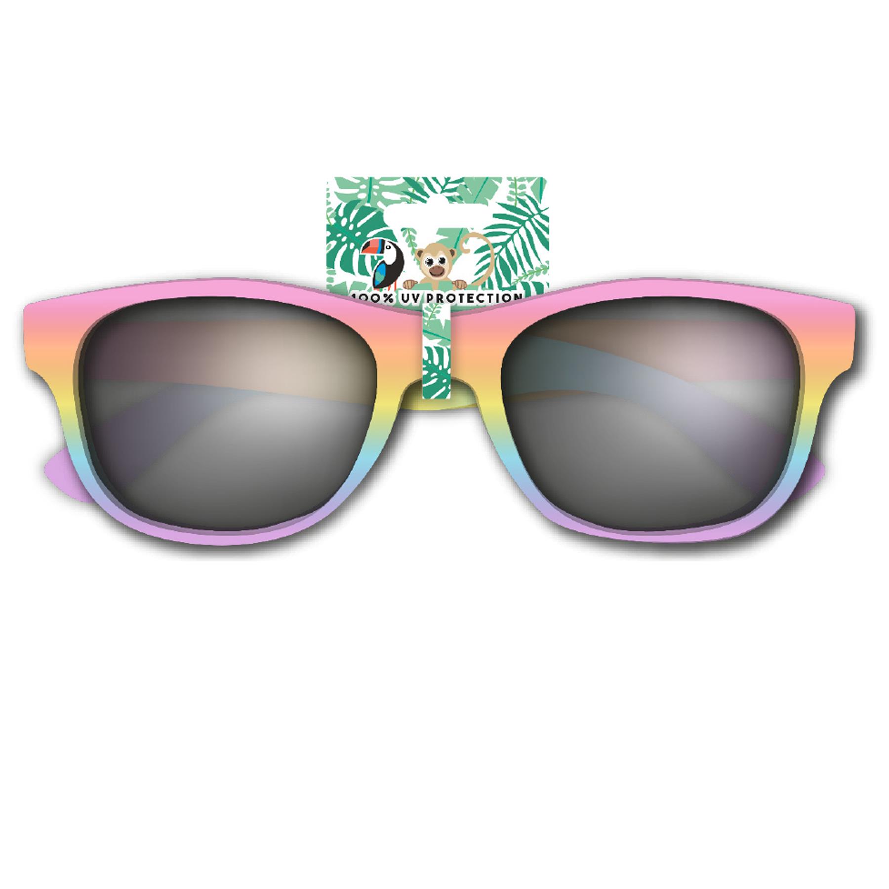 Children's Sunglasses 100% UV protection for Summer Holiday - Plain Rainbow PRK167