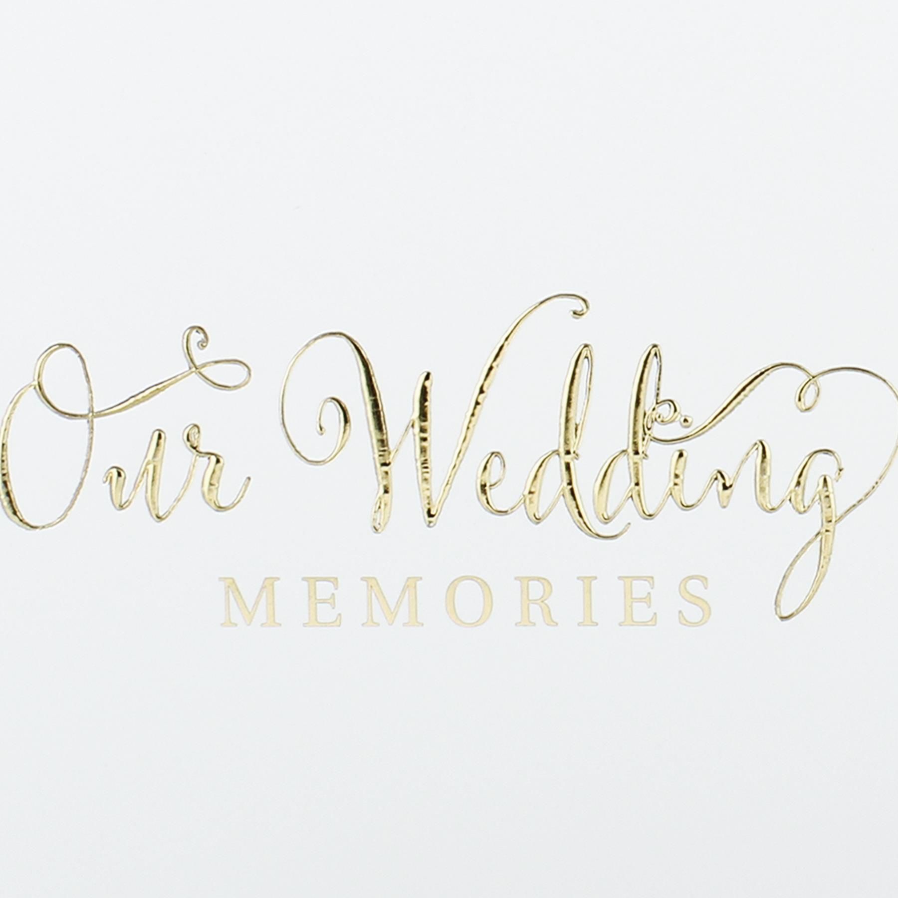 Always and Forever Range Gold Foil 'Our Wedding' - 80 6X4 Photo Album