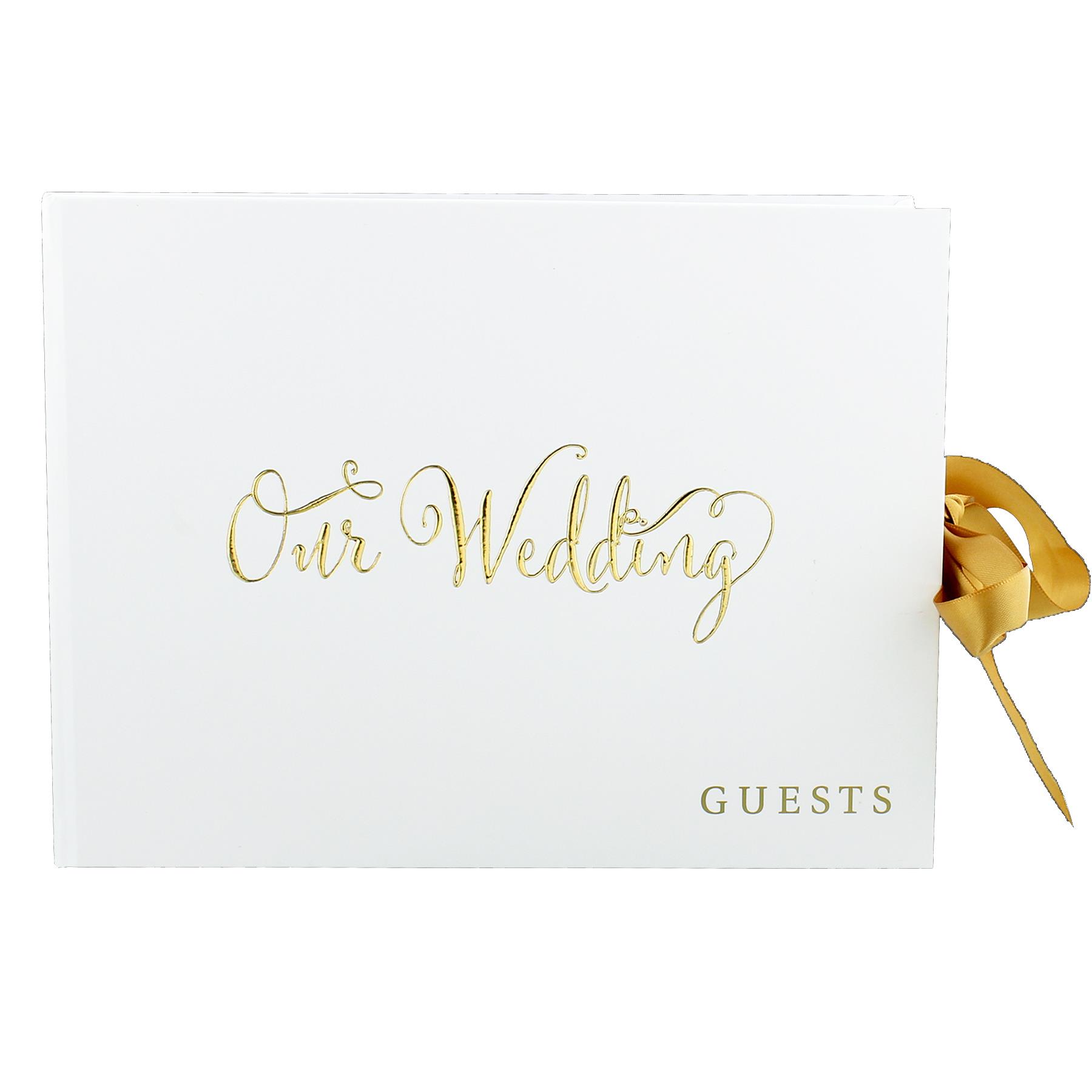 Always and Forever Range Gold Foil 'Our Wedding' - Guest Book