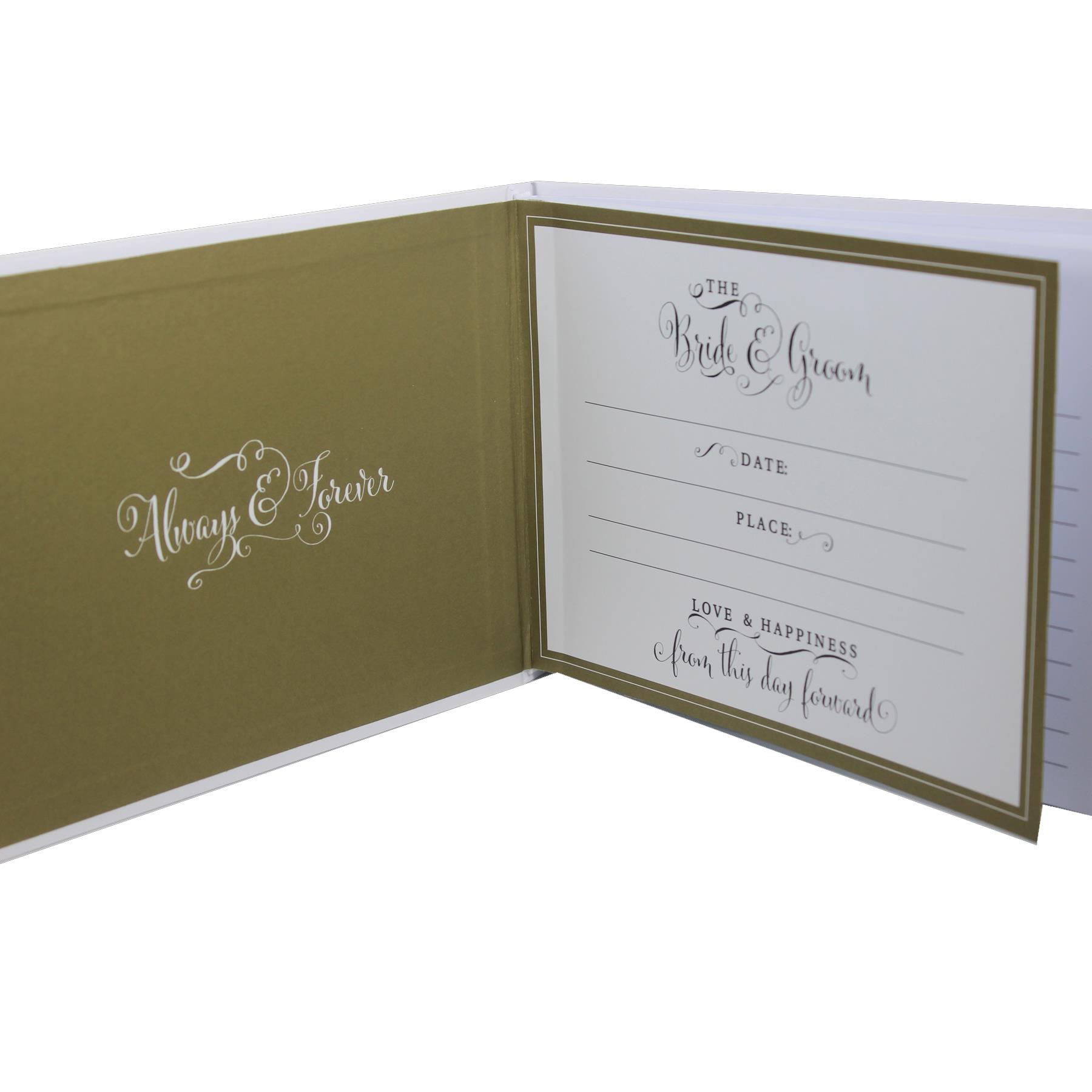 Always and Forever Range Gold Foil 'Our Wedding' - Guest Book