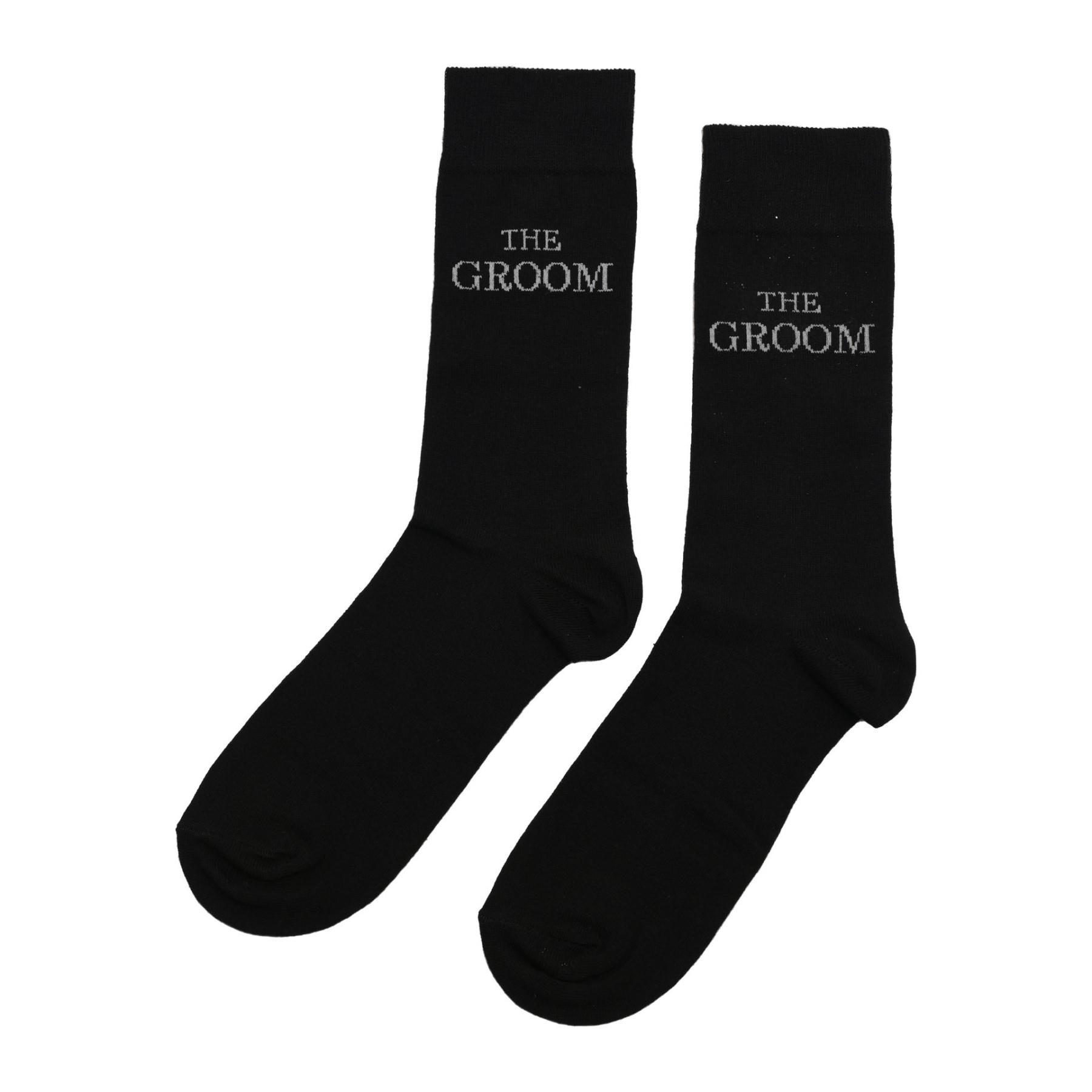 Men's Black Socks Wedding Gift - The Groom