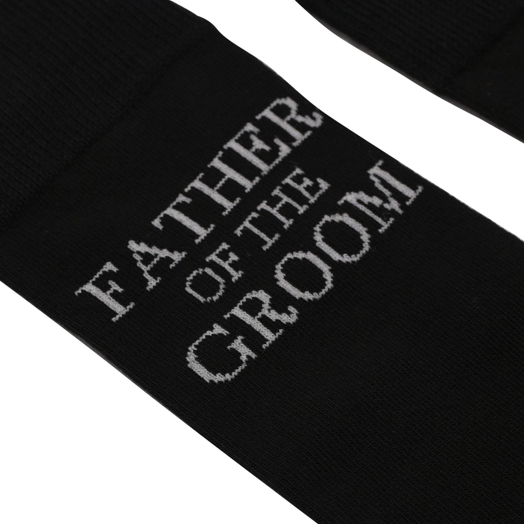 Men's Black Socks Wedding Gift - Father of the Groom