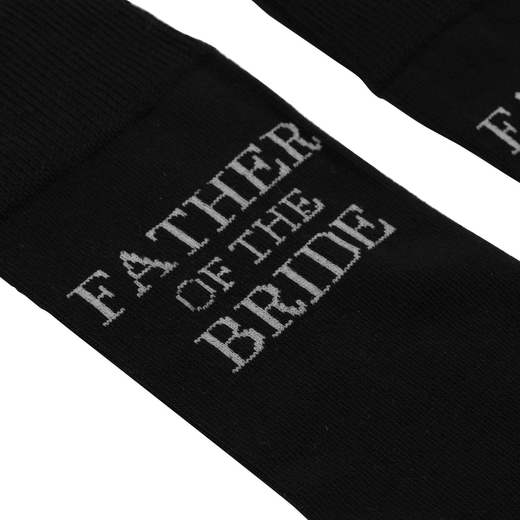 Men's Black Socks Wedding Gift - Father of the Bride