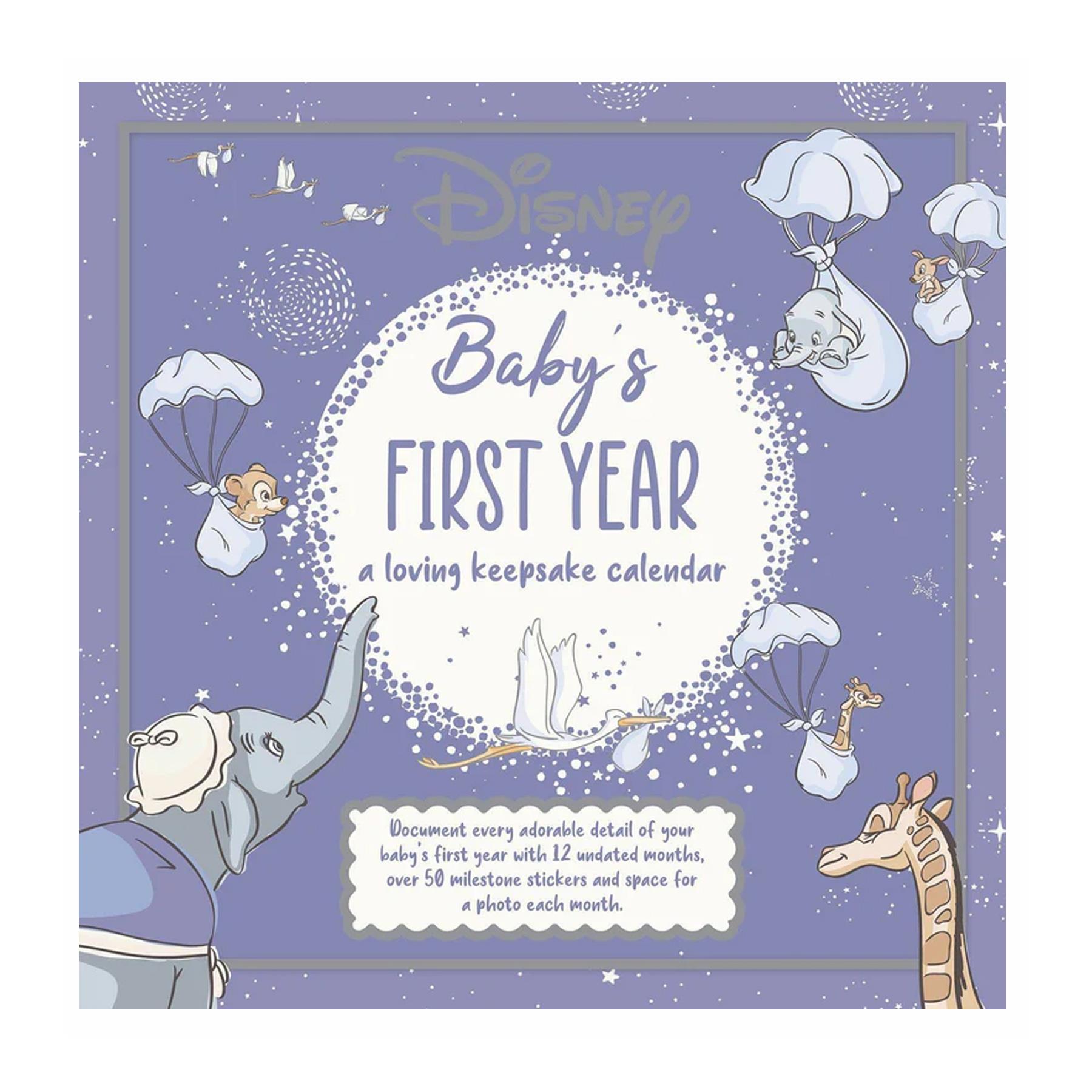 Disney Classic Baby's First 1st Year Calendar Keepsake Milestones Record Undated