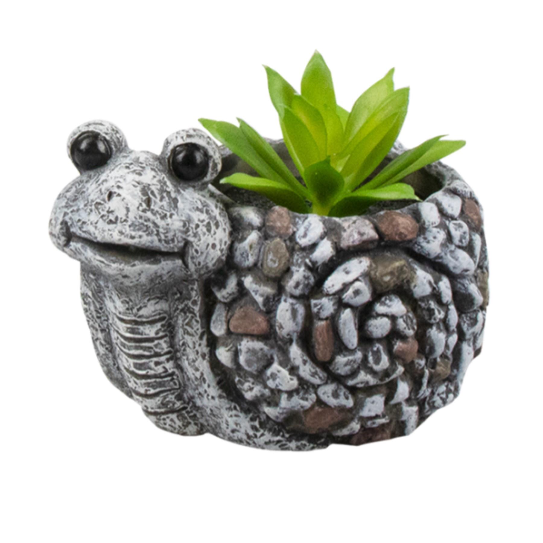 Artificial Succulent Animal Planter Cement - Snail