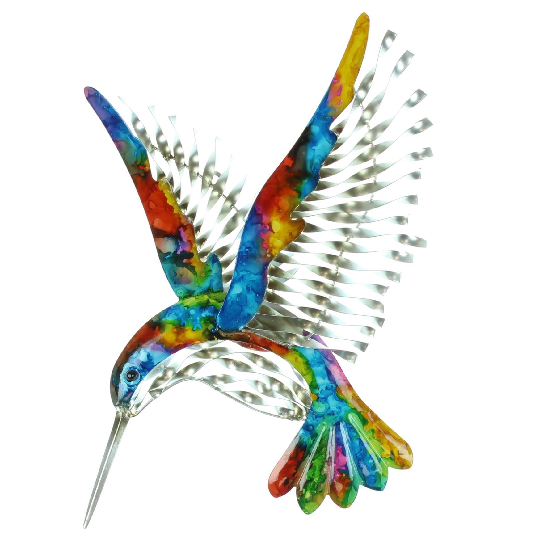 Hummingbird Metal Ornament for Home or Garden - 37cm