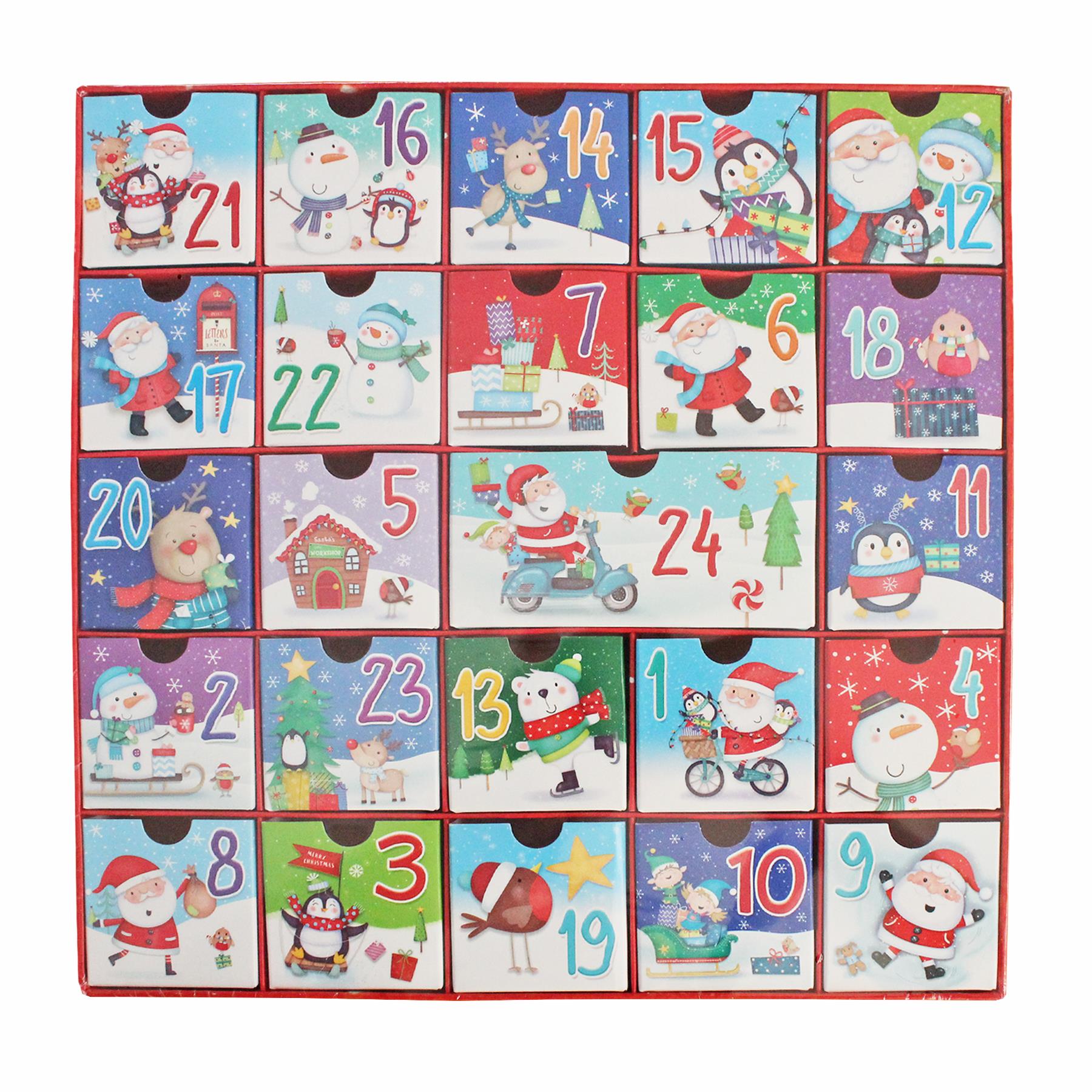 Christmas Advent Calendar with 24 Drawers - Add your own Treats
