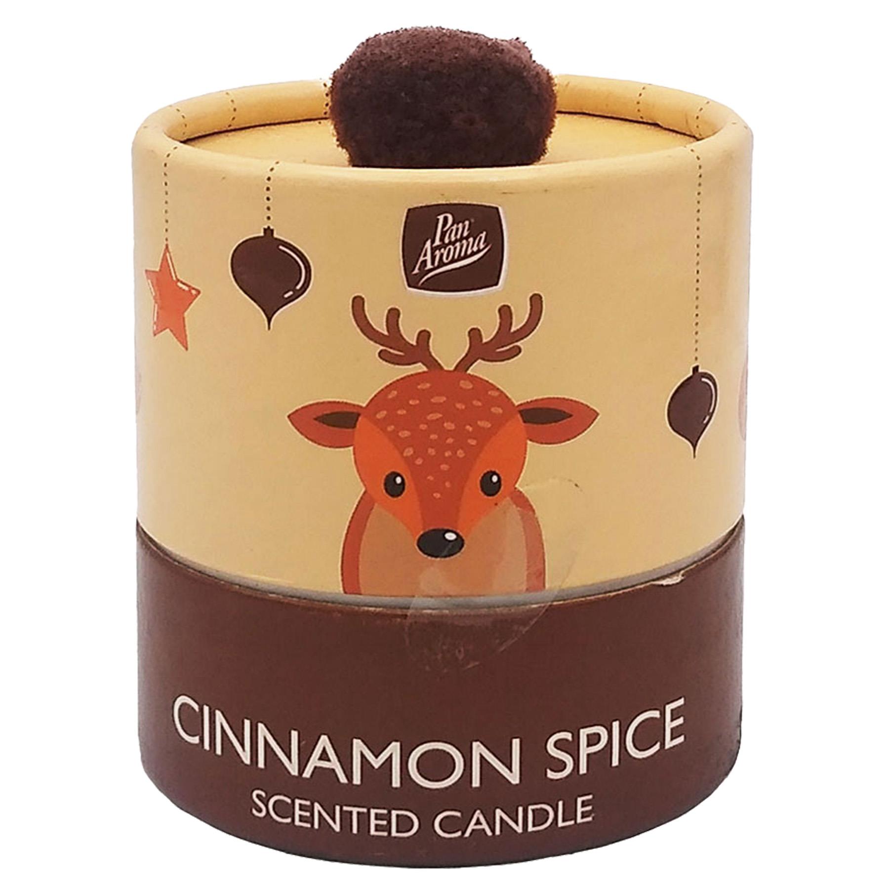Christmas Scented Candle in Glass Jar Pan Aroma Cinnamon Spice