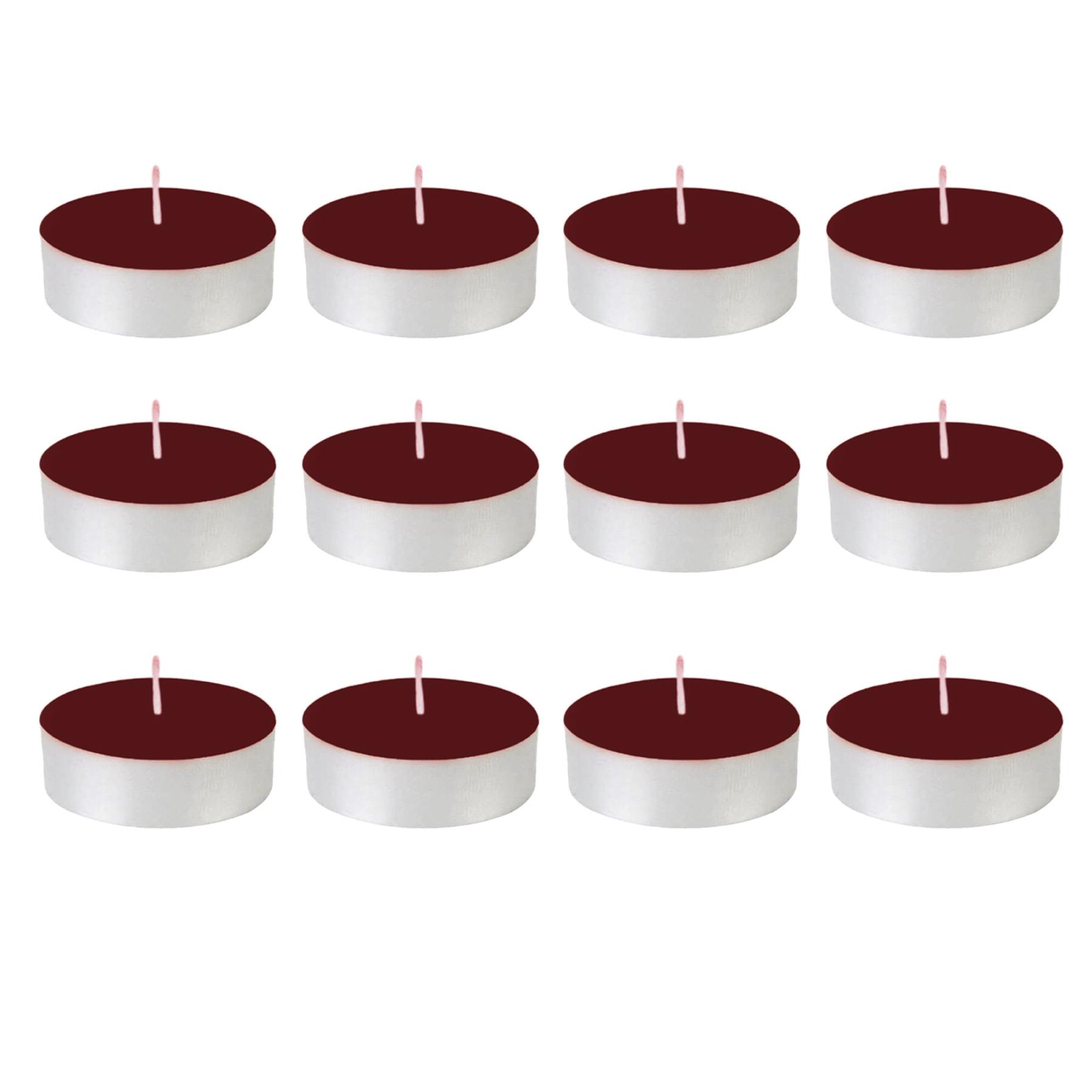 Christmas 12 Pack Scented Tea Light Candles Pan Aroma Cinnamon Spice