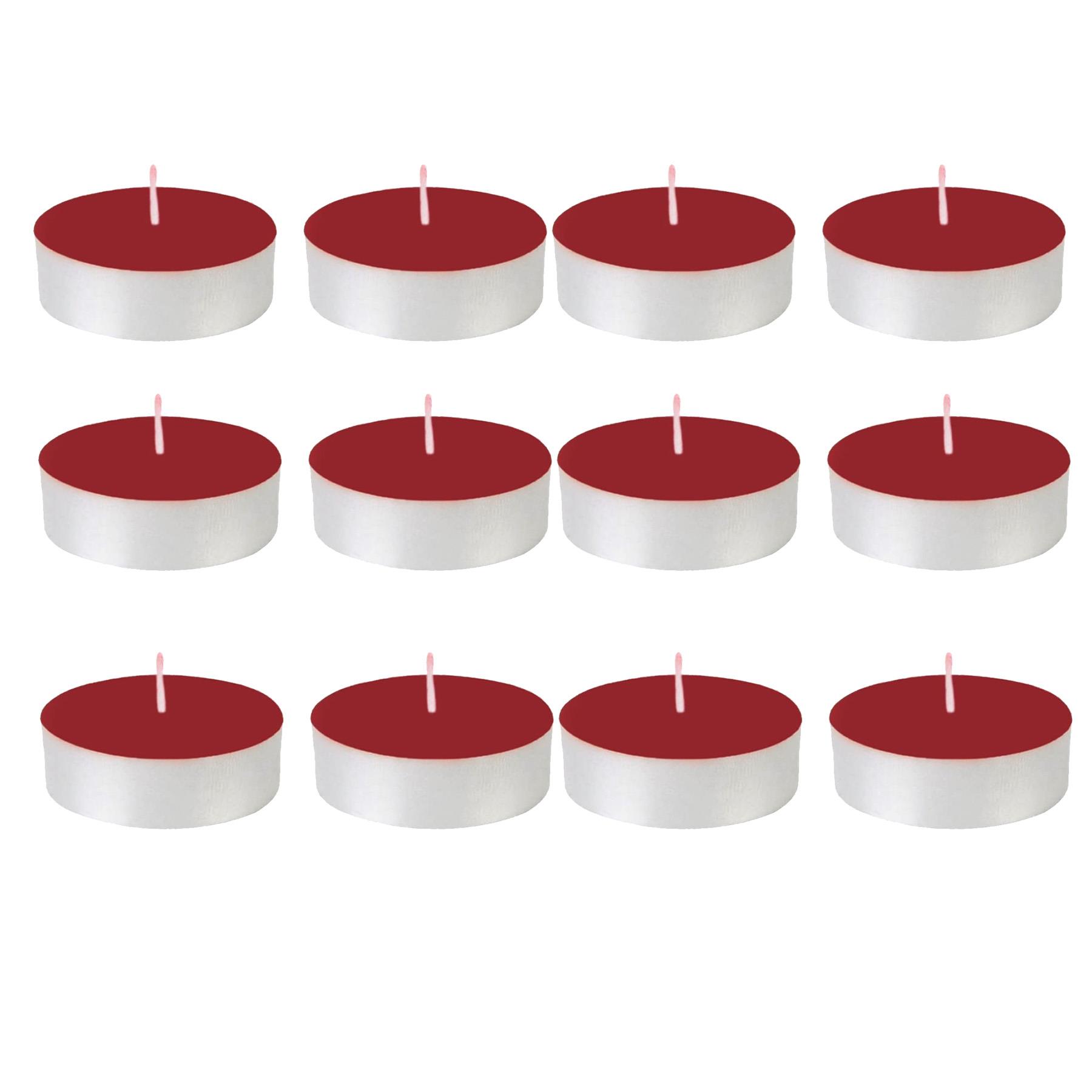 Christmas 12 Pack Scented Tea Light Candles Pan Aroma Winter Berries