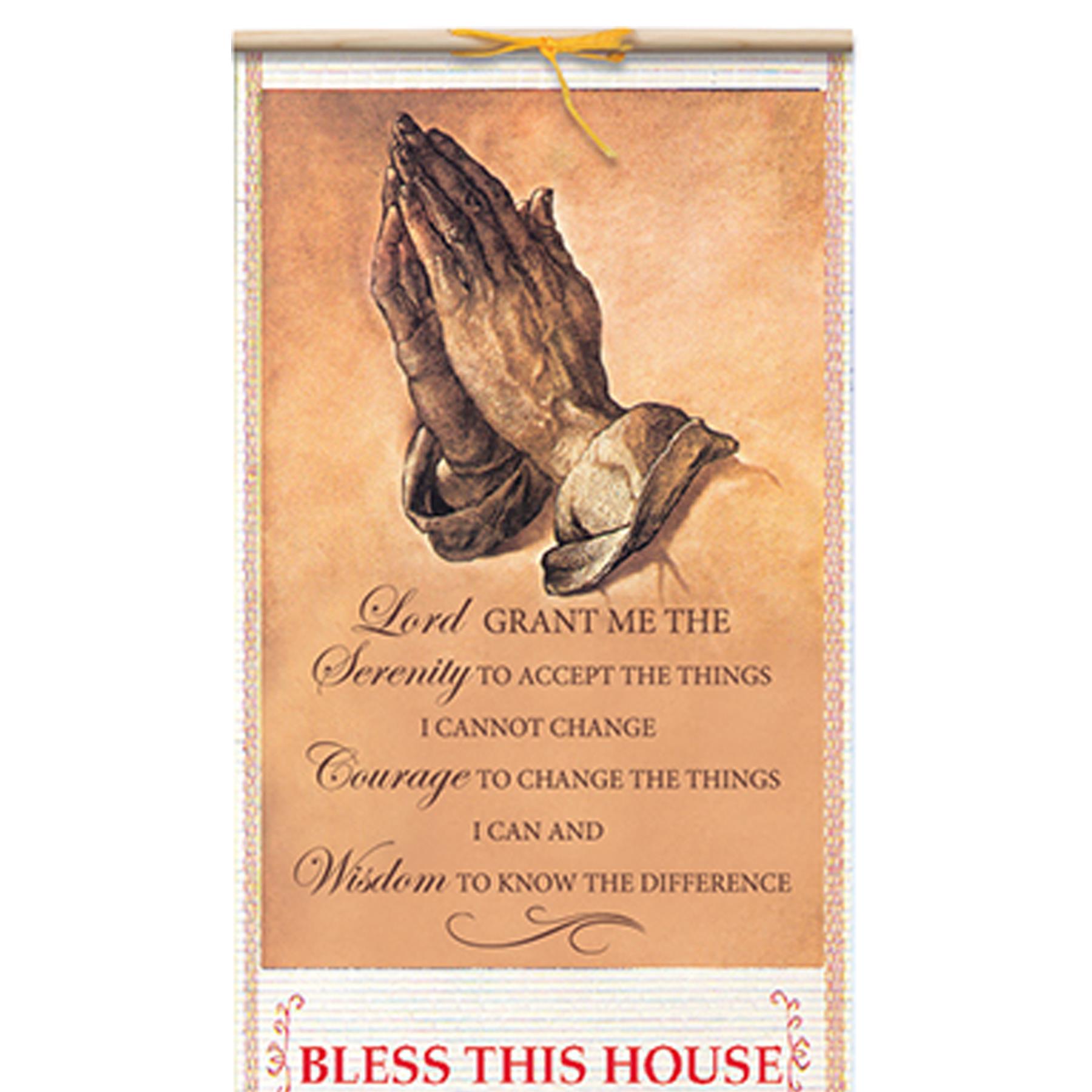 Religious Decorative Hanging Scroll 2024 Calendar - Serenity Prayer