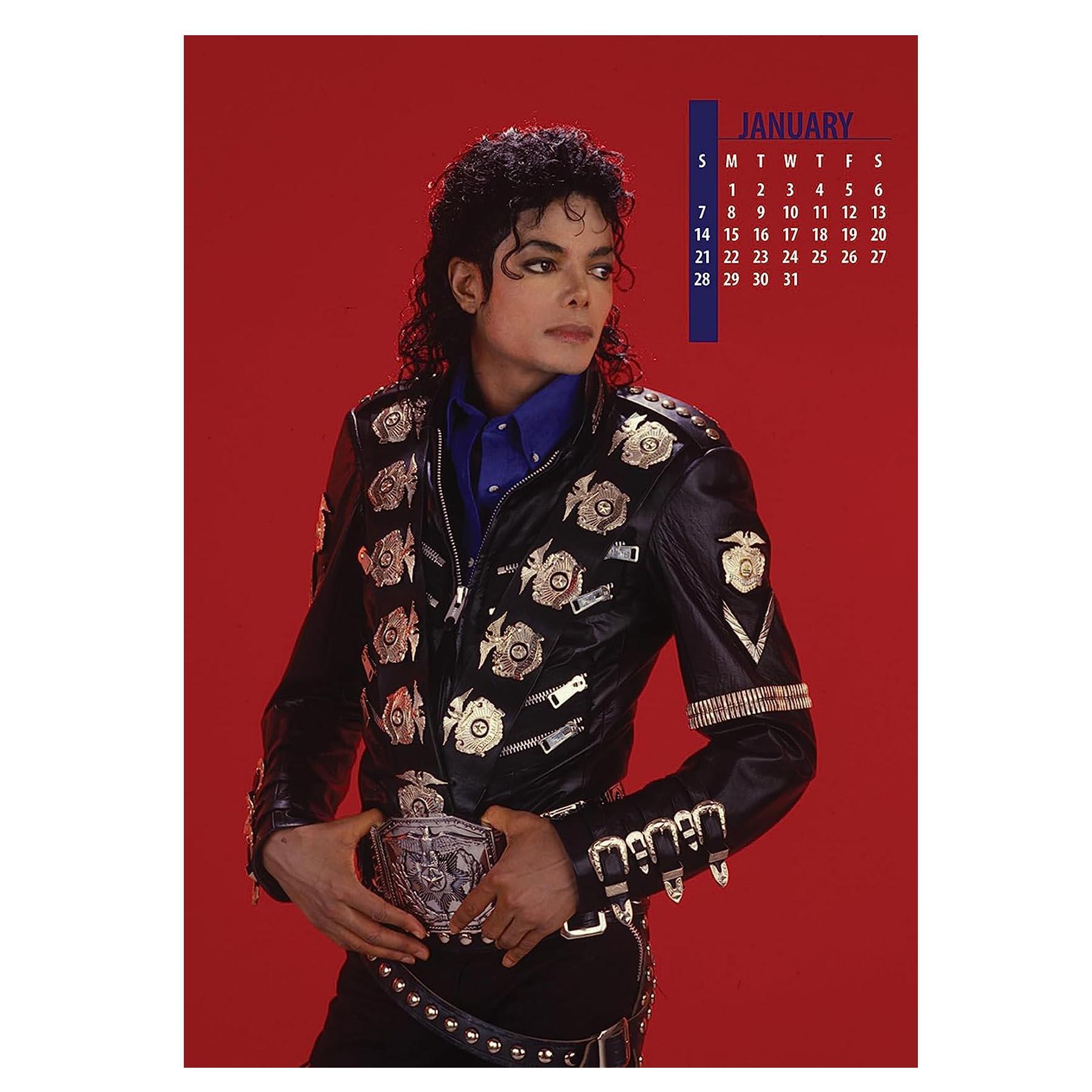 Michael Jackson 2024 Calendar, Month To View A3 Wall Celebrity Calendar