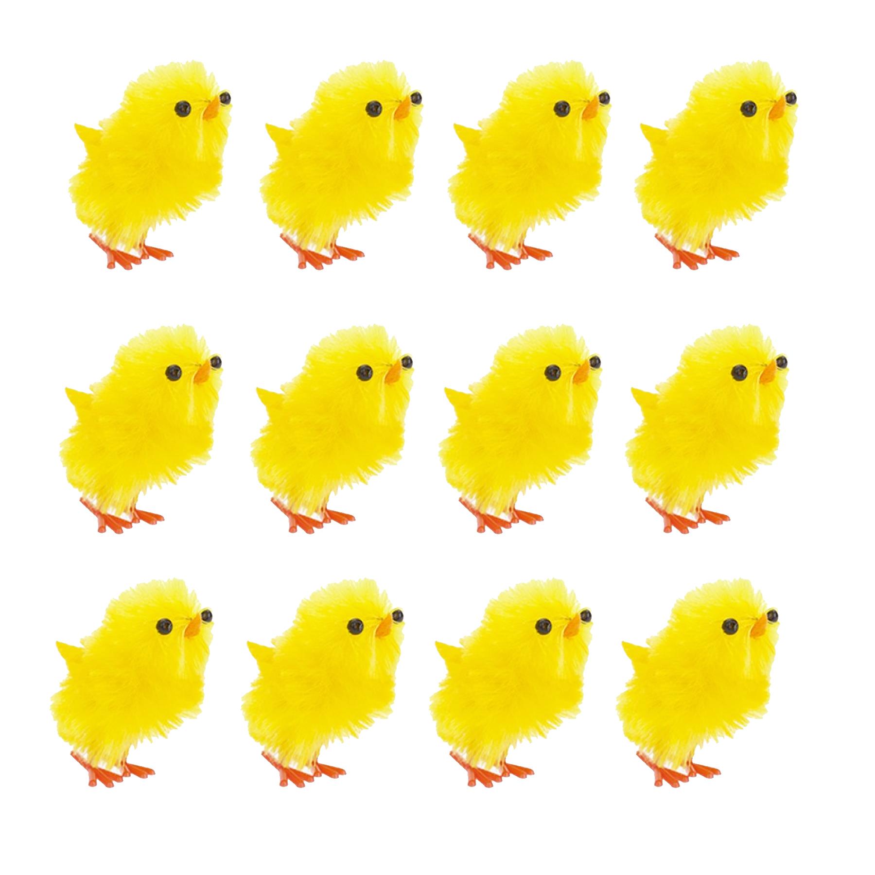 Easter Decorations, Bonnet Making, Arts and Crafts - Mini Chicks Pack of 12