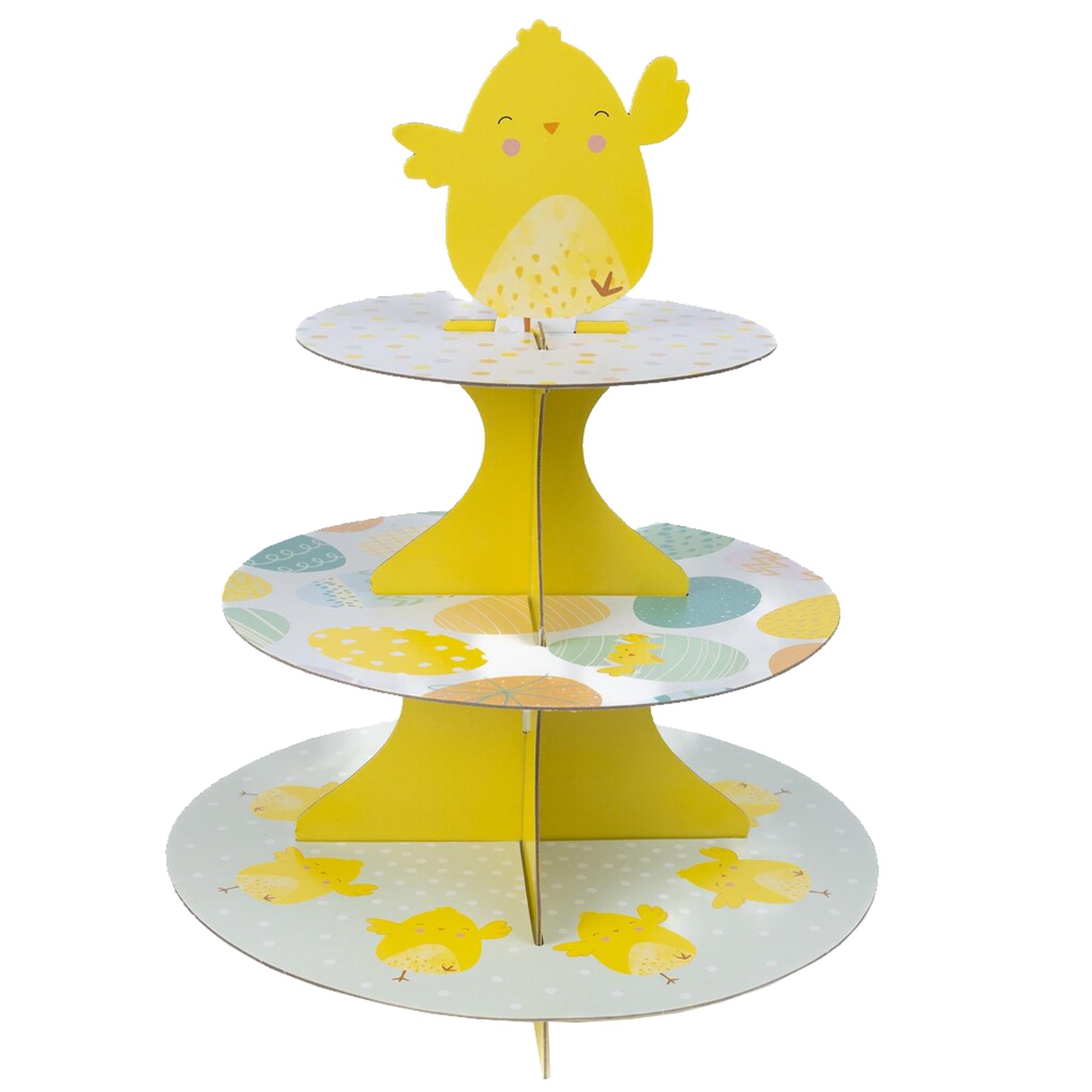 Easter 3 Tier Egg / Cupcake Stand with Chick Topper