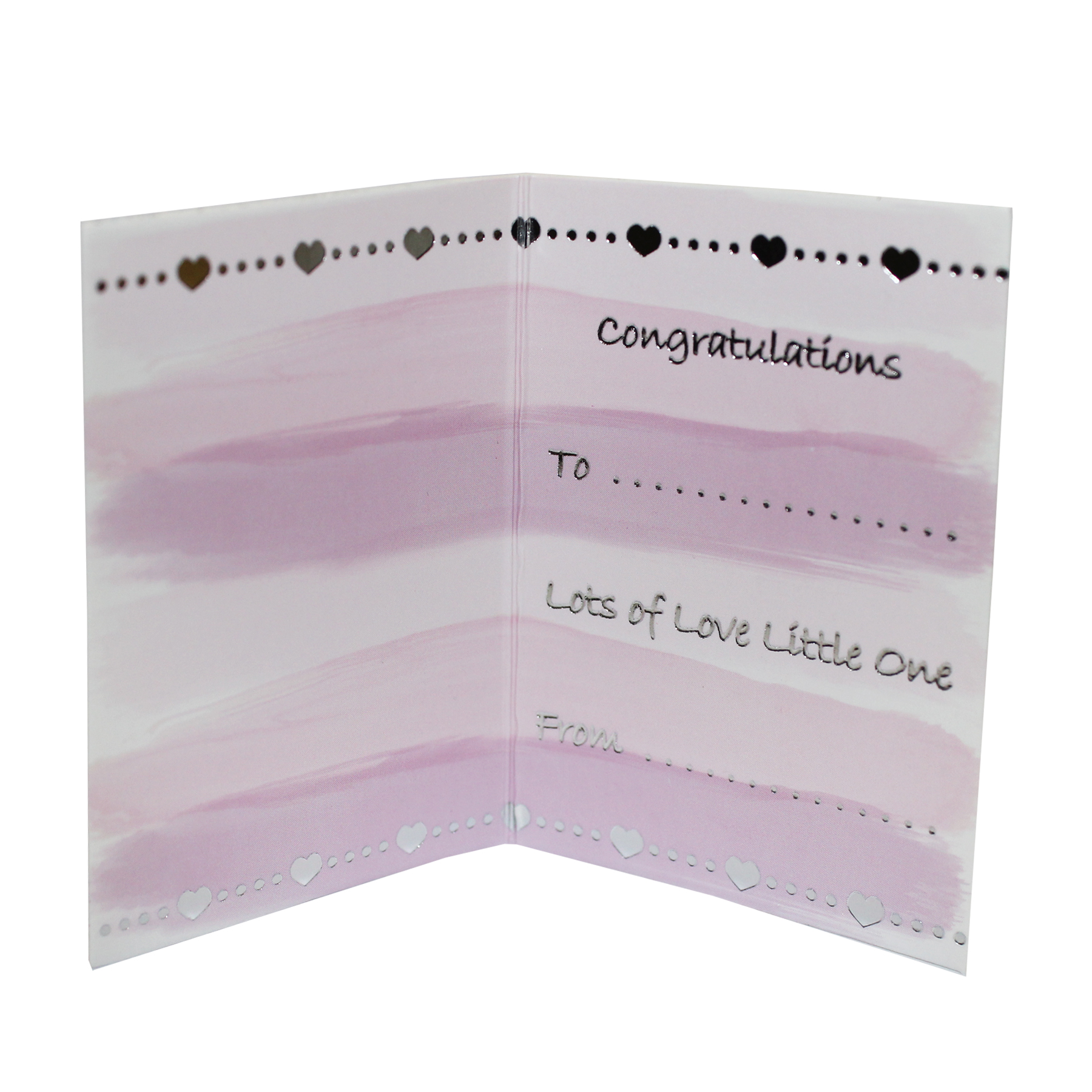 Baby Girl 5 Piece Silver Plated Keepsakes to Treasure with Card and Organza Bag