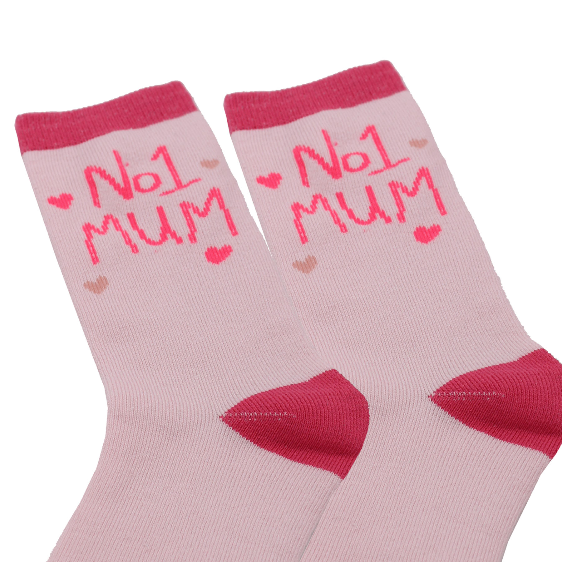 MOT4725 Socks NO 1 MUM 2 Ladies Socks One Size "No1 Mum" Design Great for Mothers Day, Birthday Gift