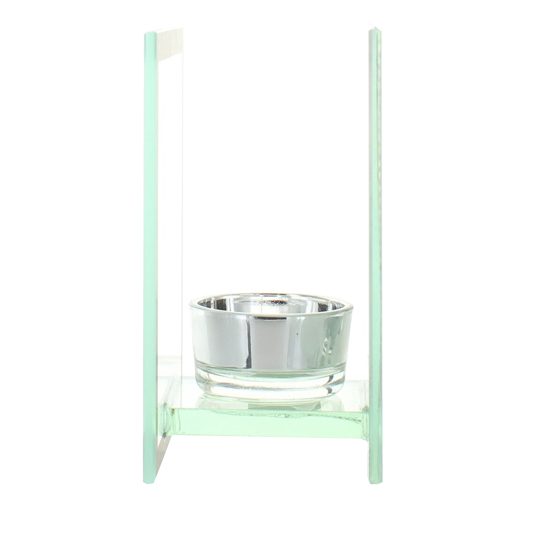 Glass Tea Light Candle Holder with Sentimental Wording - Mum