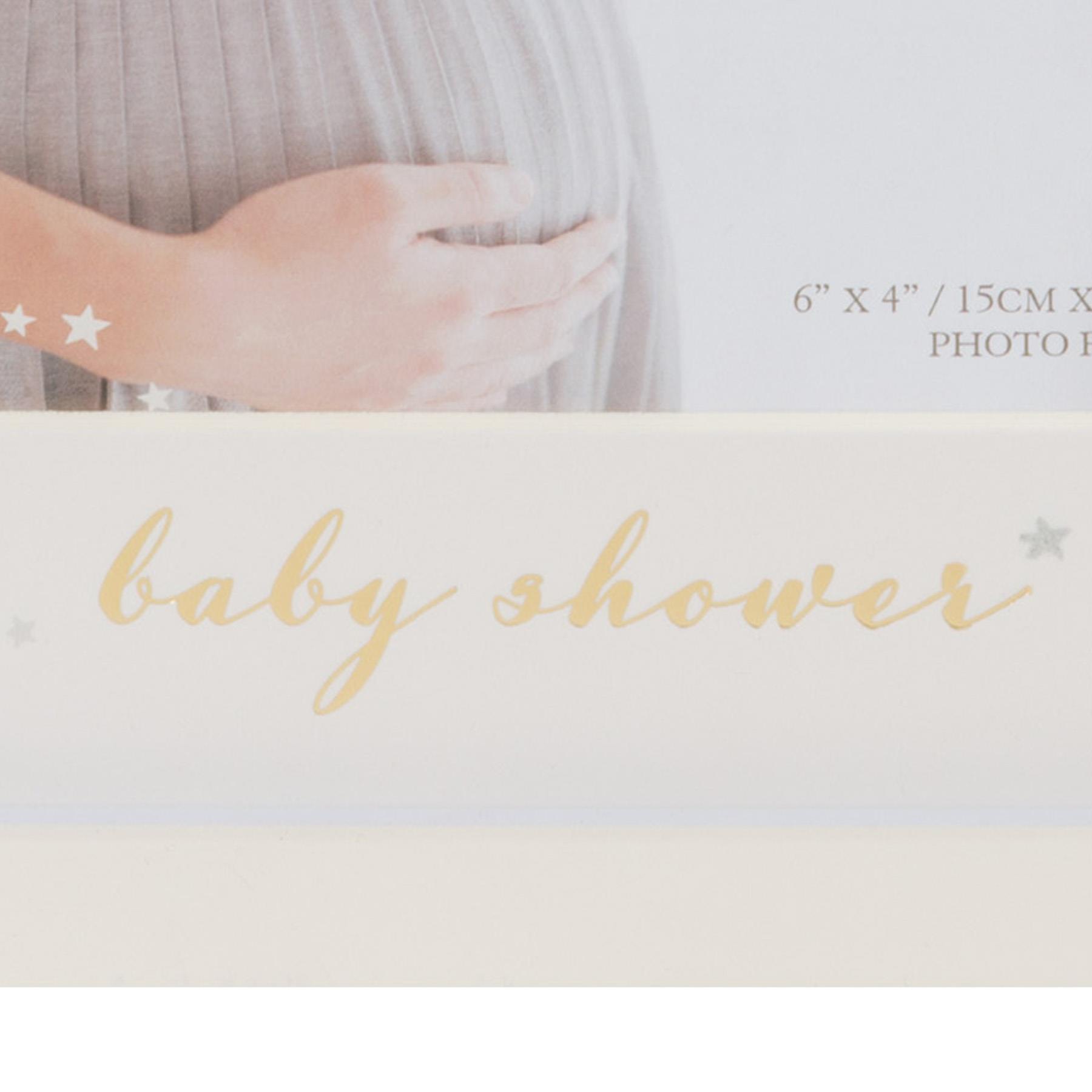 Bambino Cream MDF 'Baby Shower' 6'x4' Photo Frame - Pregnacy Photo