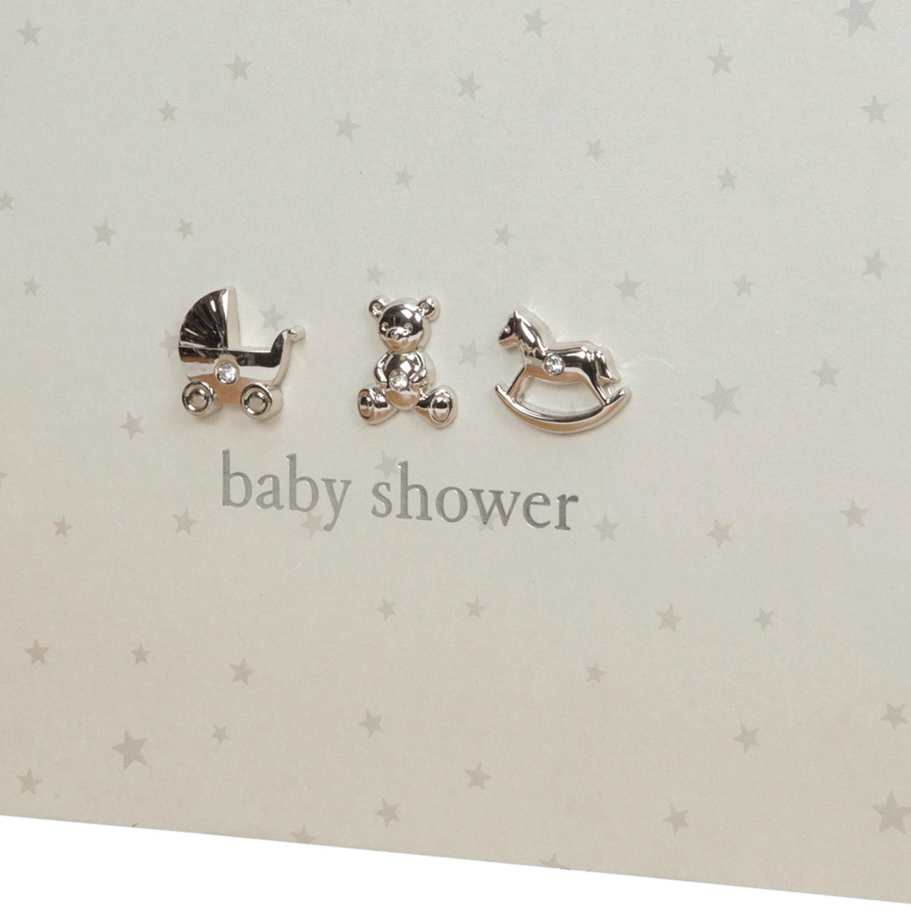 Bambino Baby Shower Guest Book – with icons diamantes