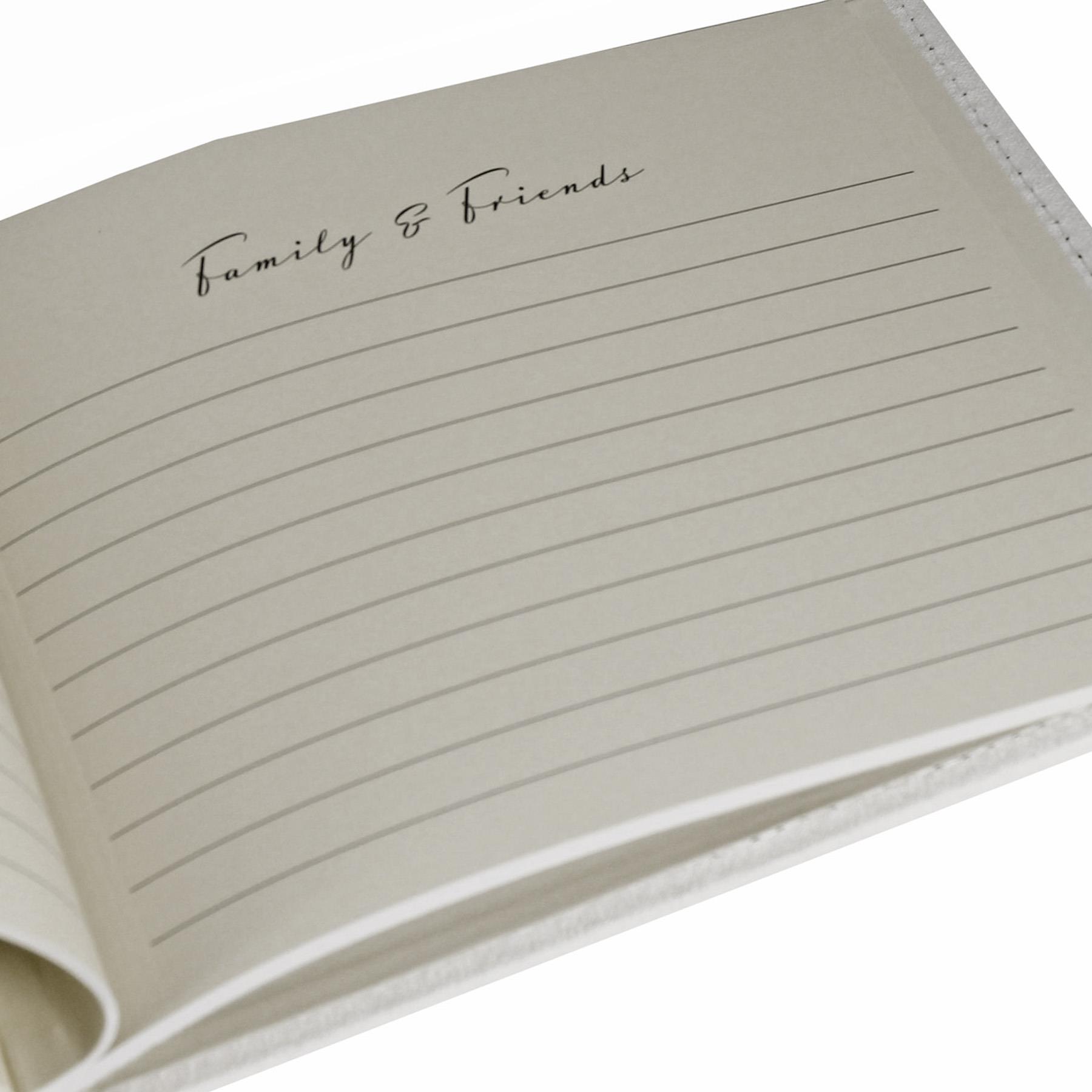 Bambino Baby Shower Guest Book – with icons diamantes